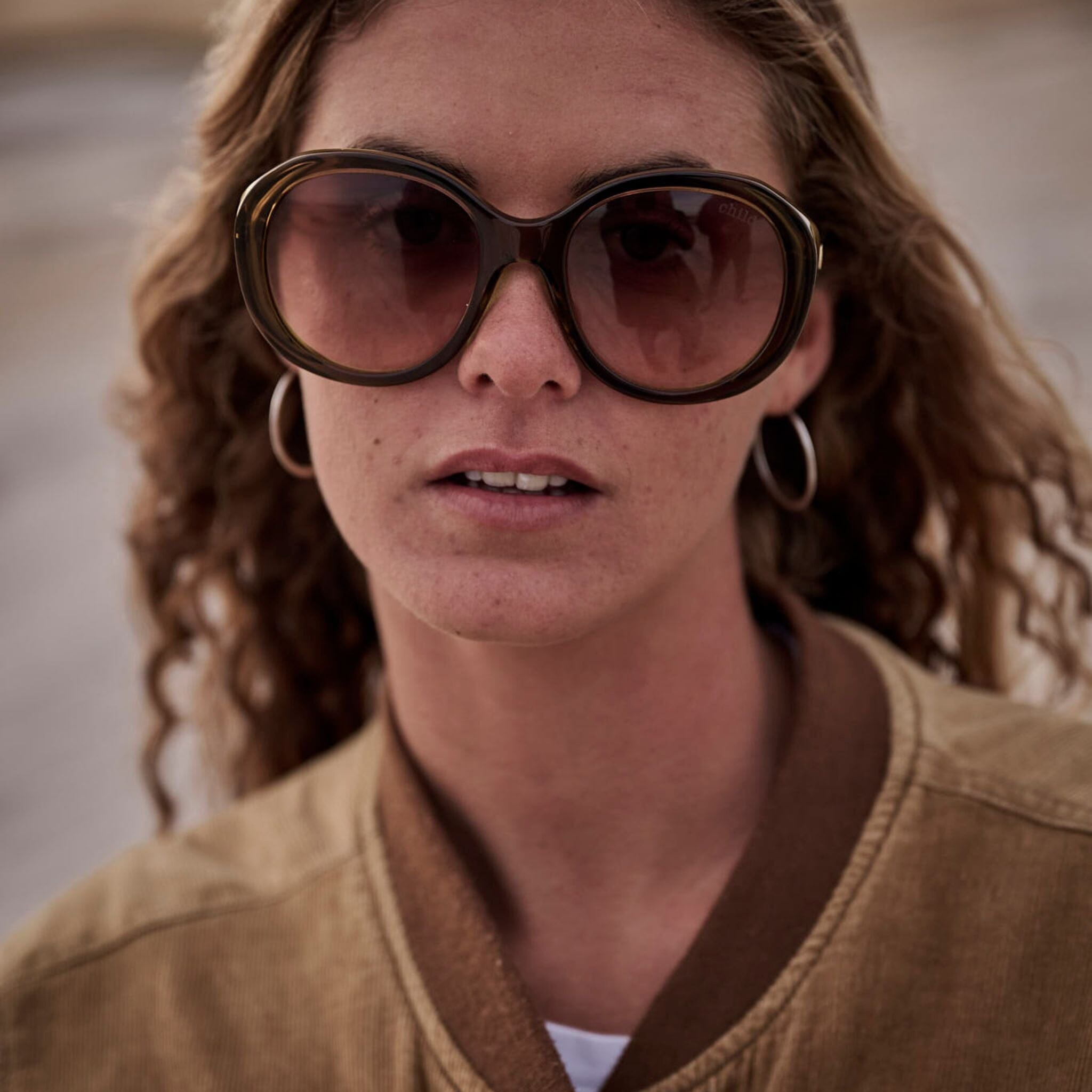 DRUMMER-2.0 Brown Light Green | Rose Gradient Bio Lens