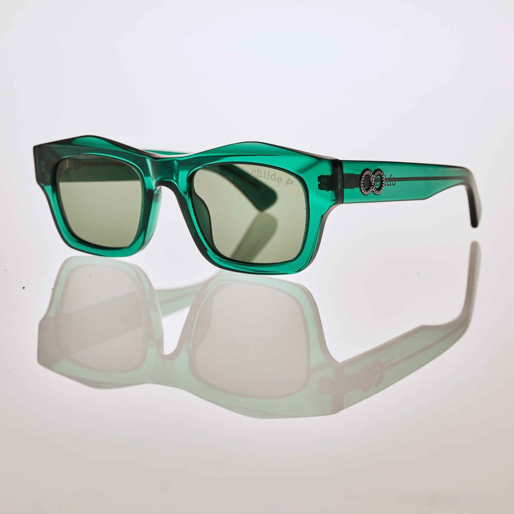 FOLSOM Deep Teal Green | Green Polarised Bio Lens
