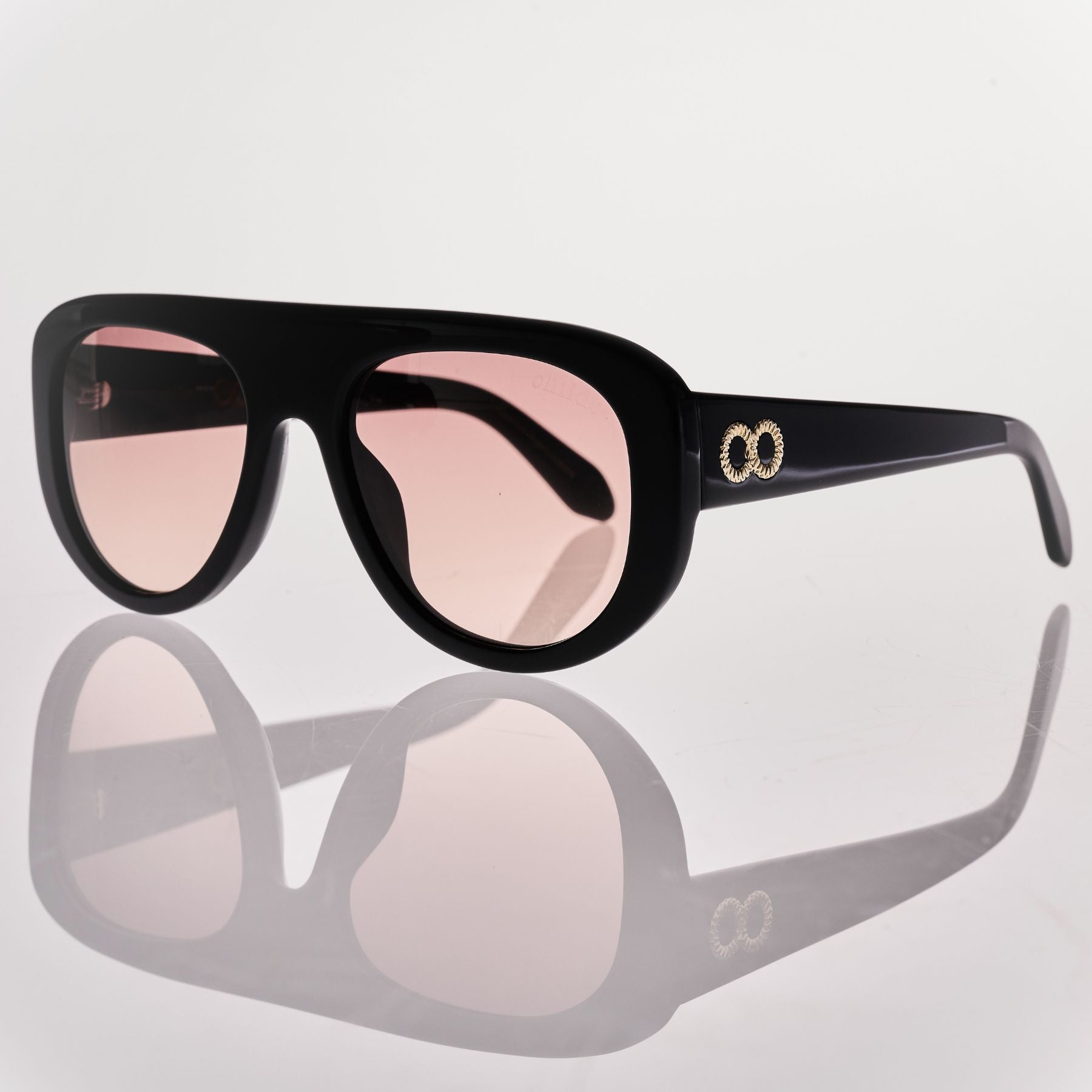 PHASE Gloss Black | Rose Gradient Bio Lens