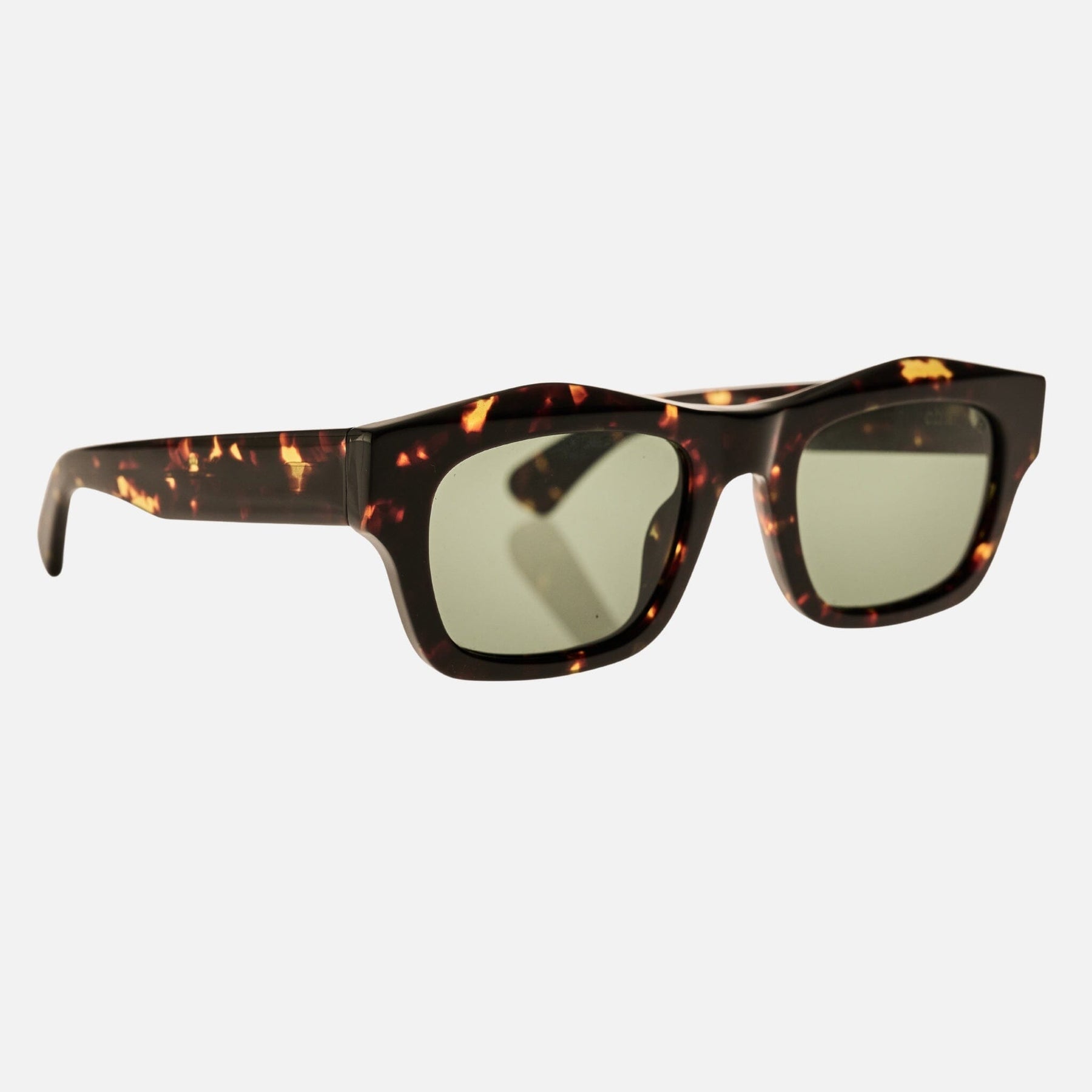 FOLSOM Gloss Havana Tort | Green Polarised Bio Lens