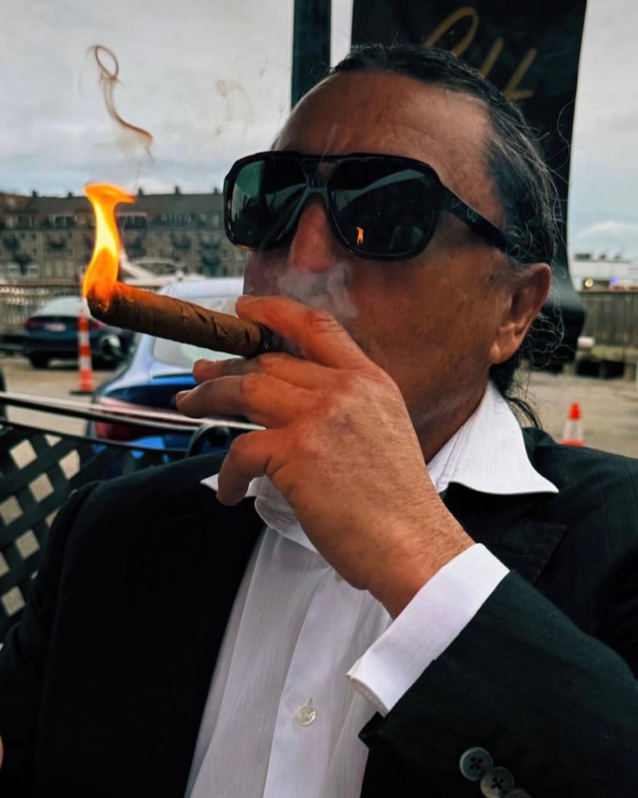 Ross Clarke-Jones wearing Childe Eyewear