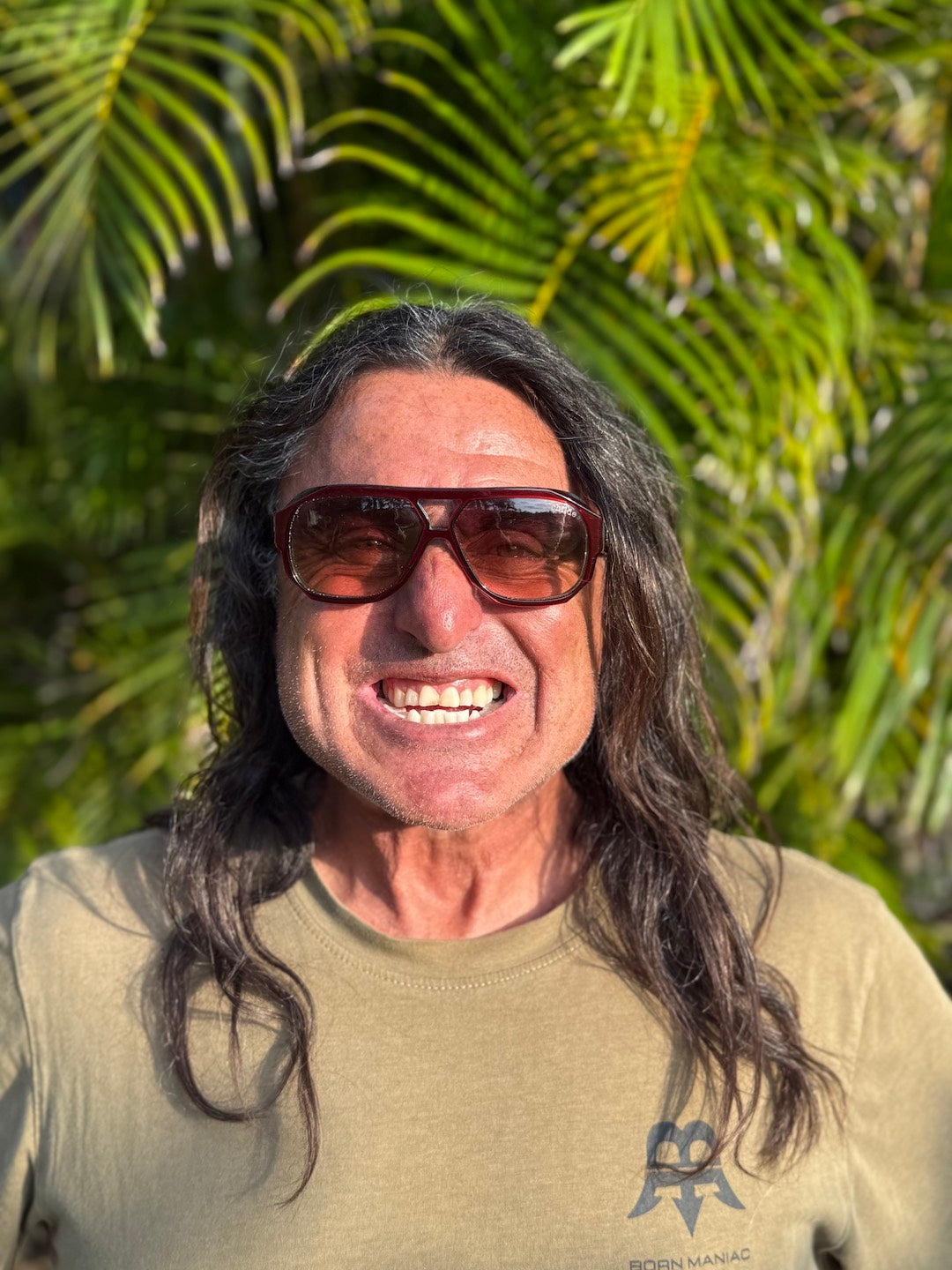 Ross Clarke-Jones wearing Childe Mood sunglasses