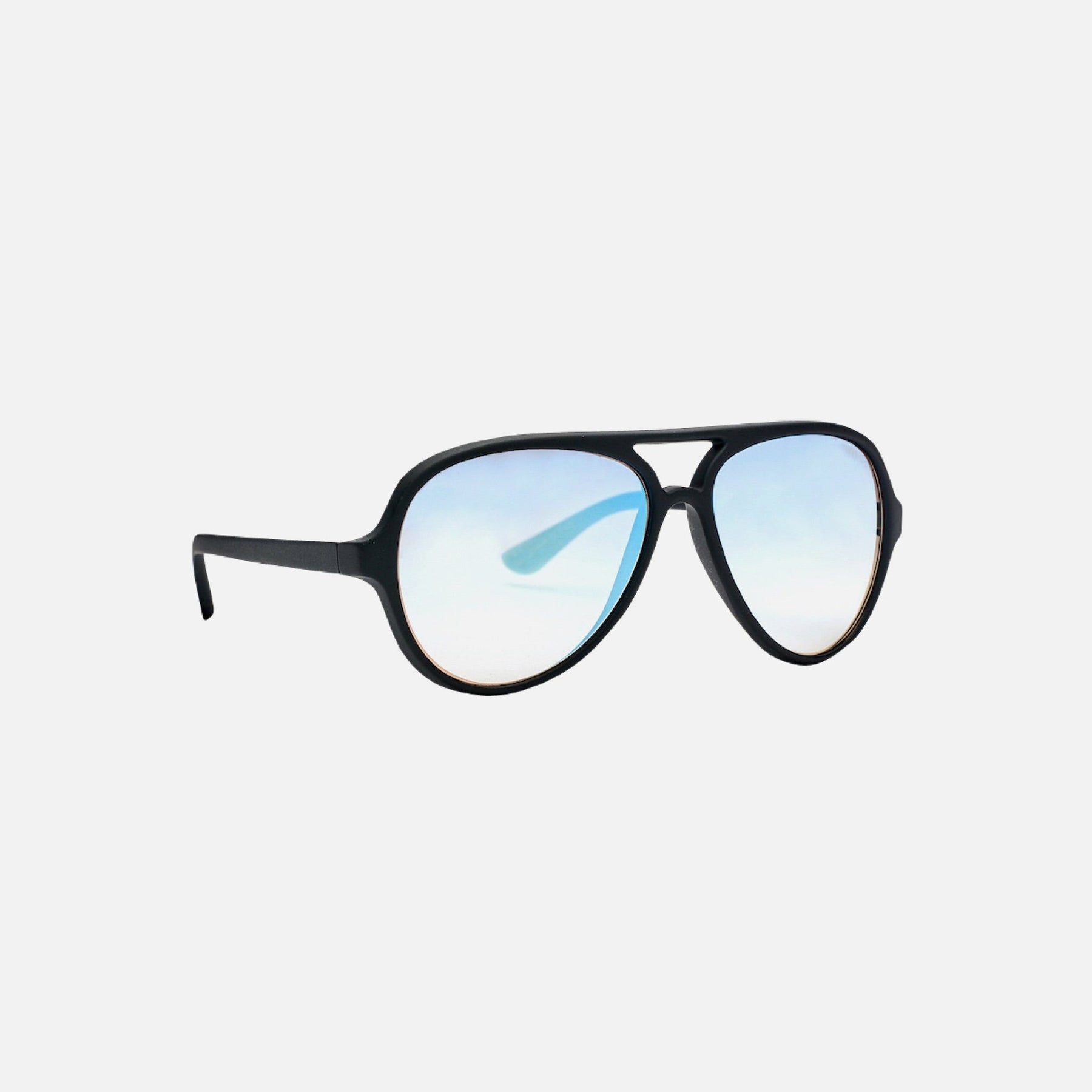 DELETE Matte Black | Double Gradient Rose / Sky Blue Mirror Flash Lens