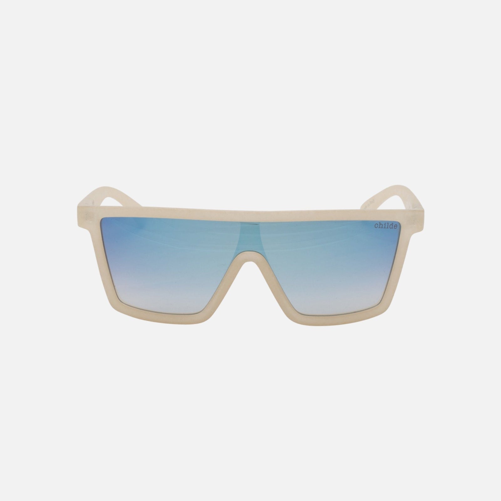 LID Pearlescent White | Rose Dble Gradient / Blue Flash Lens