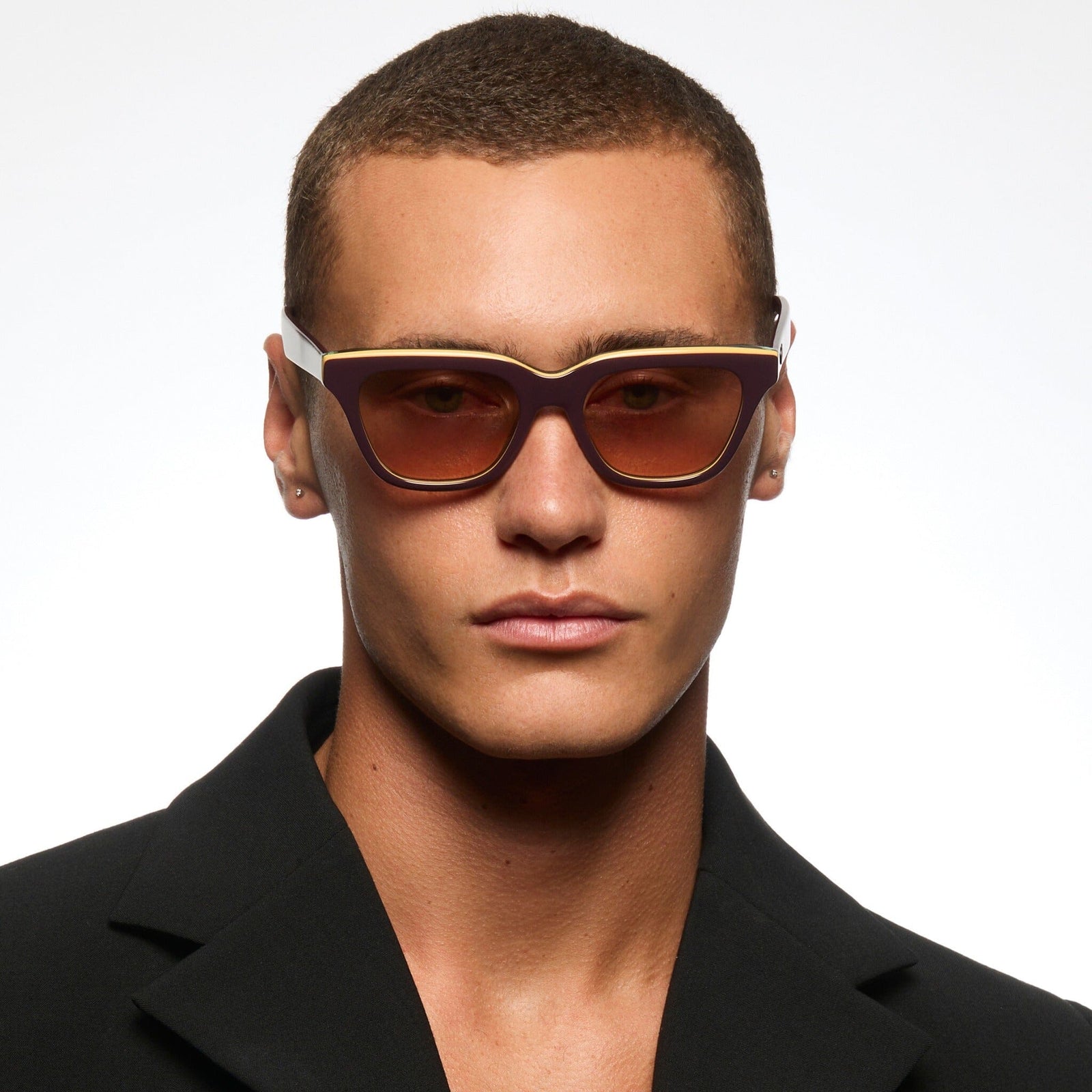 RnB Bio-Acetate Burgundy Trans Green | Rose Bio Lens