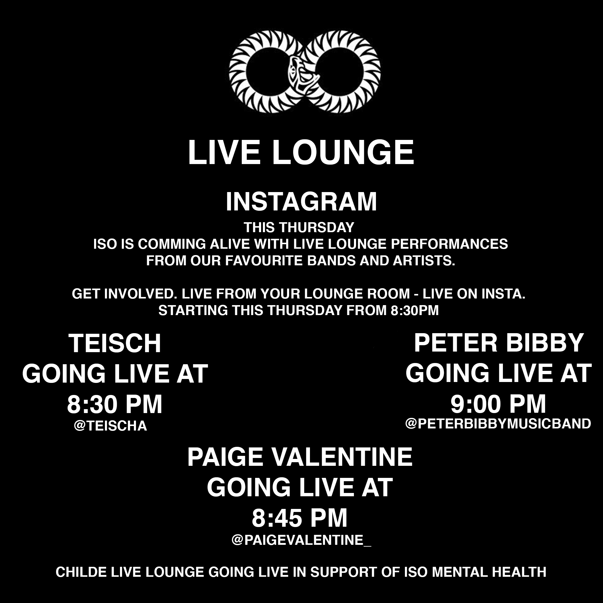 Childe Live Lounge in support of positive mental health