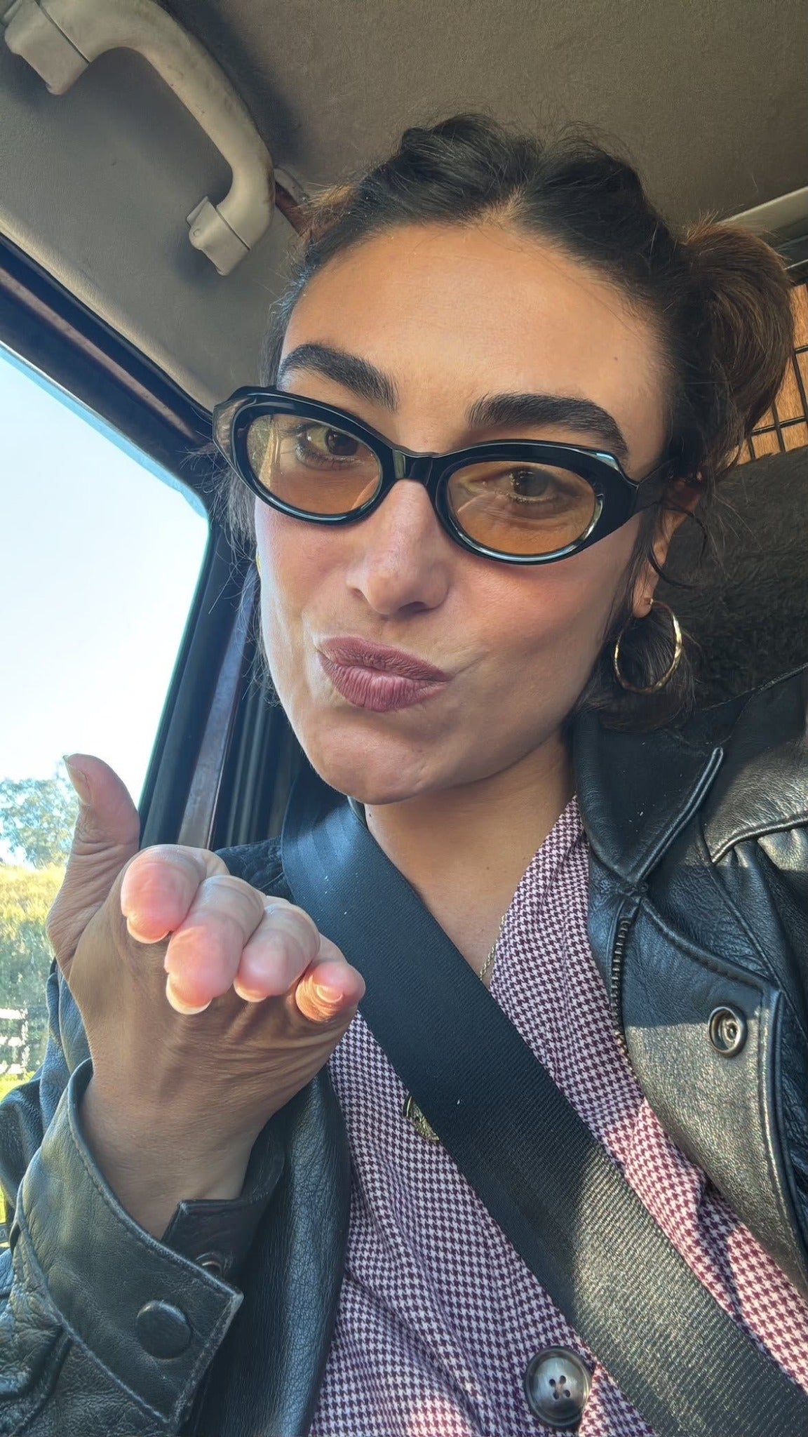 Ambre Victoire Damestoy wearing Childe Ballet sunglasses