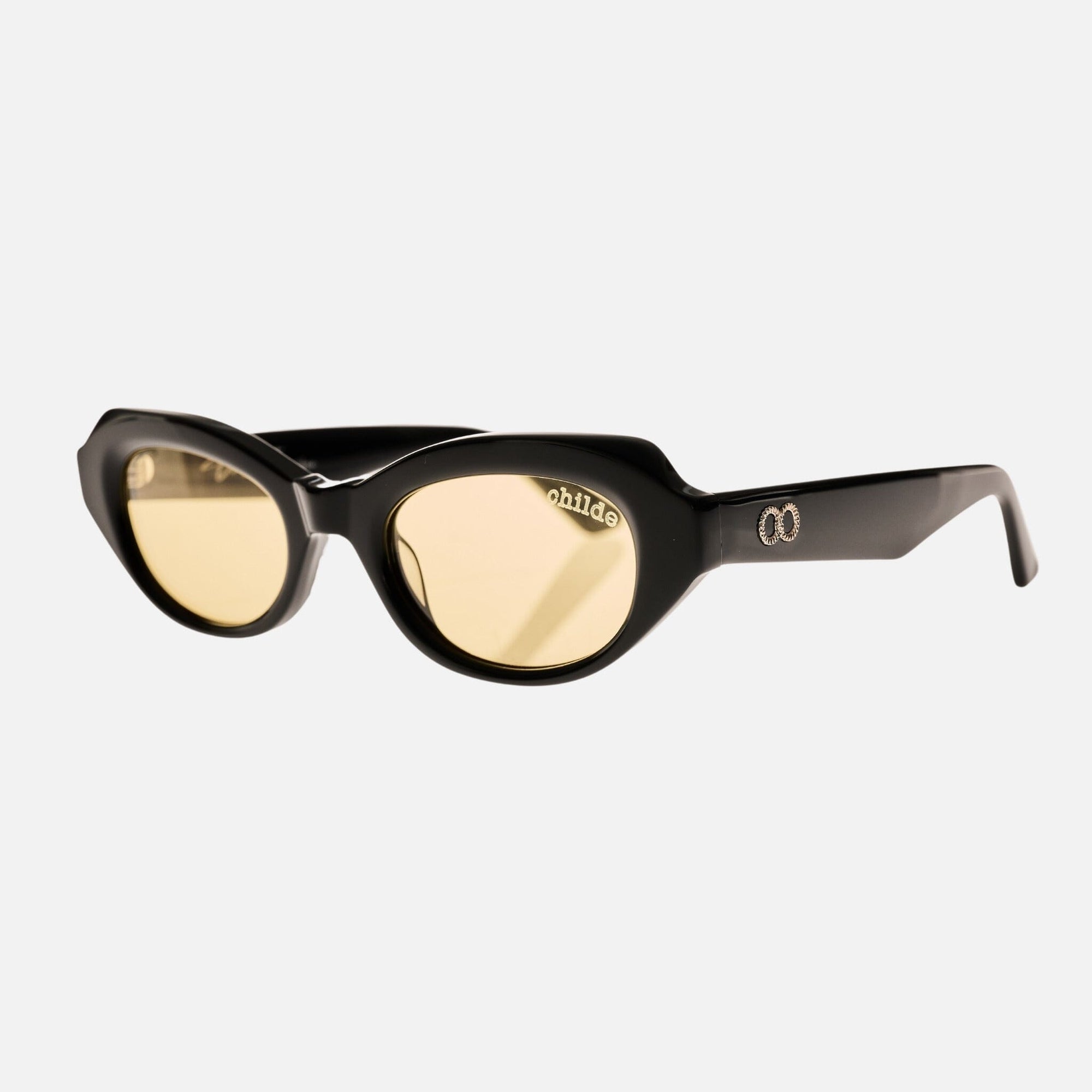 BALLET Gloss Black Bio Acetate | Yellow Bio Lens