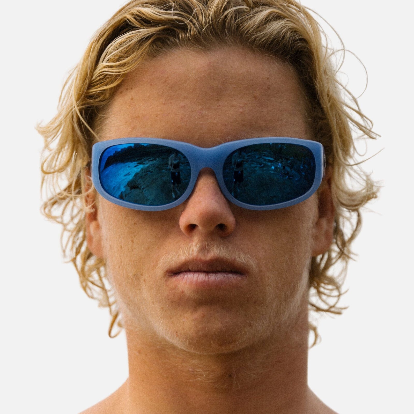 CYLINDER Pearl Sky Blue | Blue Chrome Polarised Bio Lens