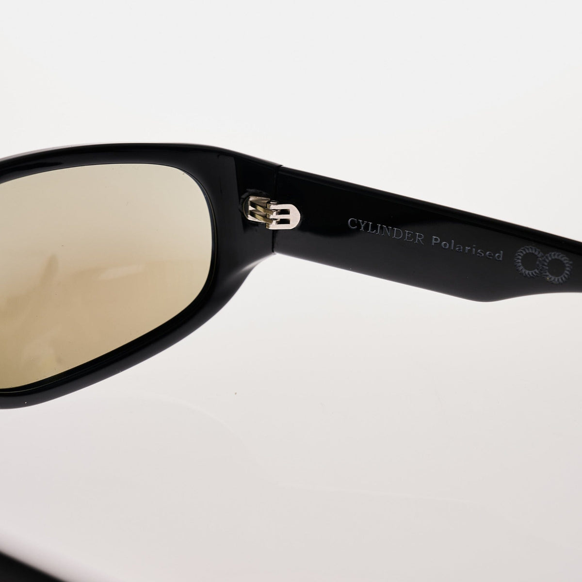 CYLINDER Gloss Black | Blue Chrome Polarised Bio Lens