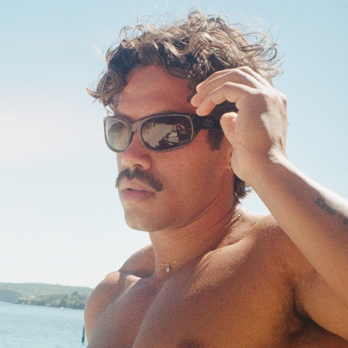 CYLINDER Gloss Black | Green Polarised Bio Lens