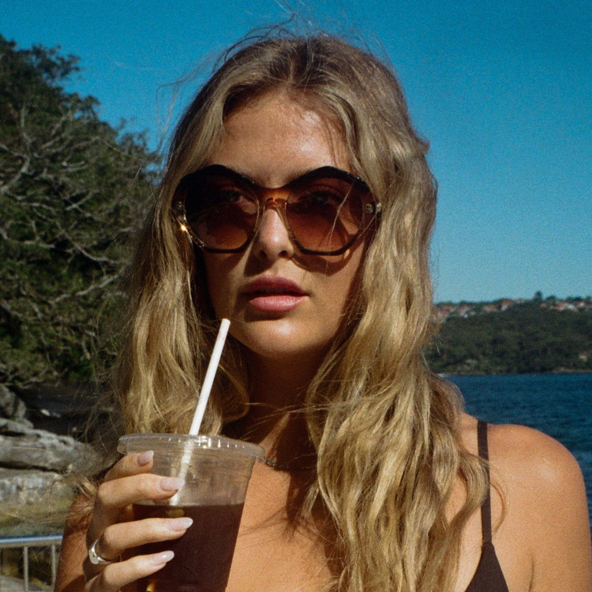 CYMBAL Brown Orange Fade | Rose Gradient Bio Lens