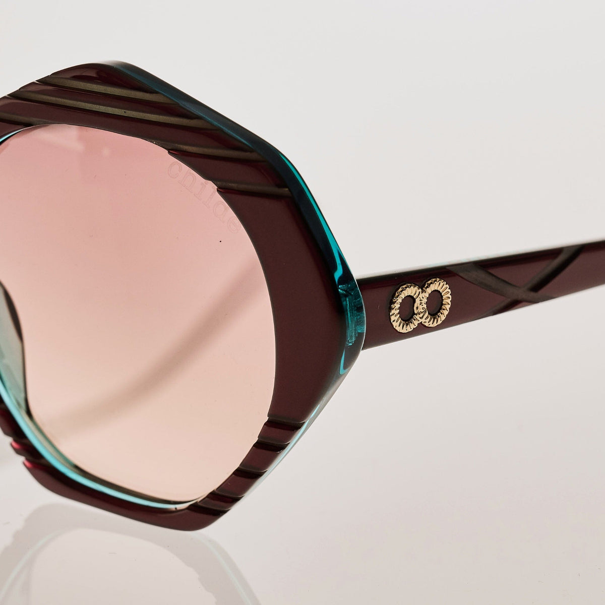 CYMBAL Tri-Tone Ruby Green | Rose Gradient Bio Lens