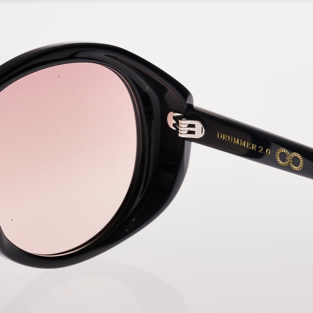 DRUMMER-2.0 Gloss Black | Rose Gradient Bio Lens