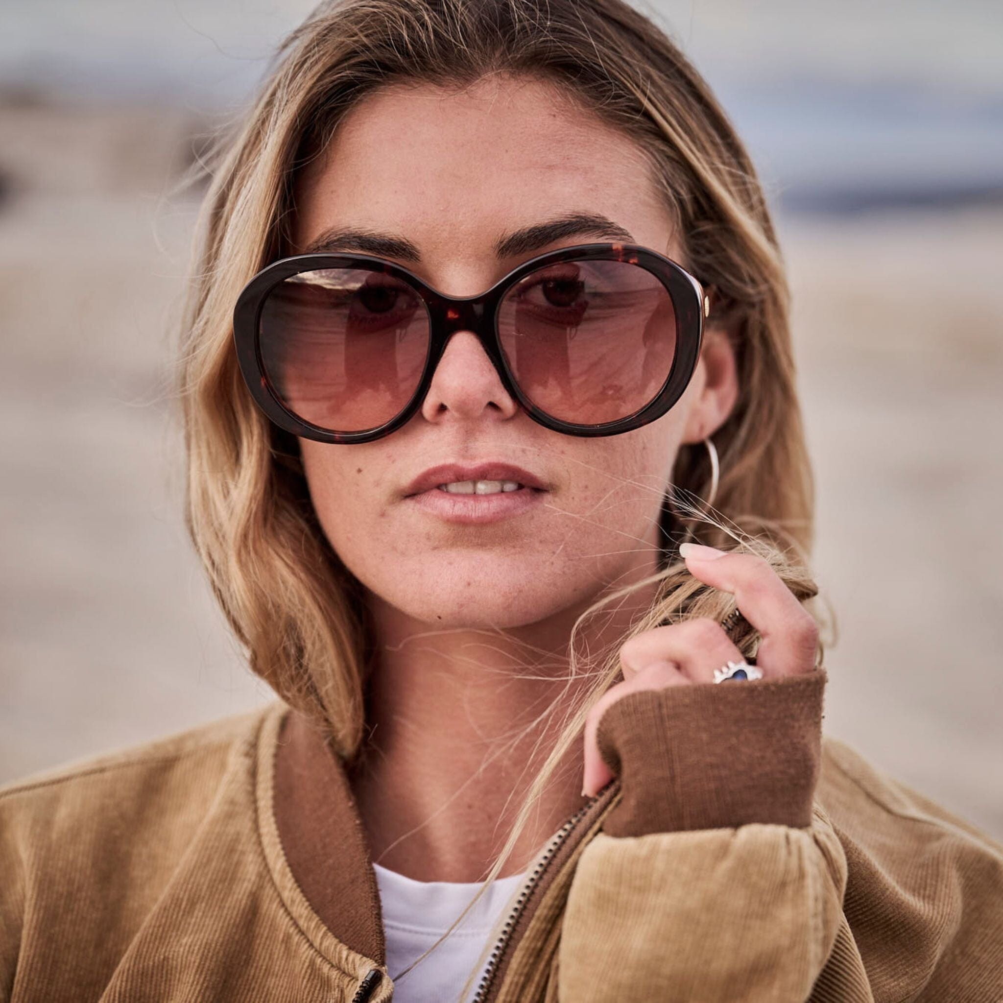 DRUMMER-2.0 Gloss Havana Tort | Rose Gradient Bio Lens