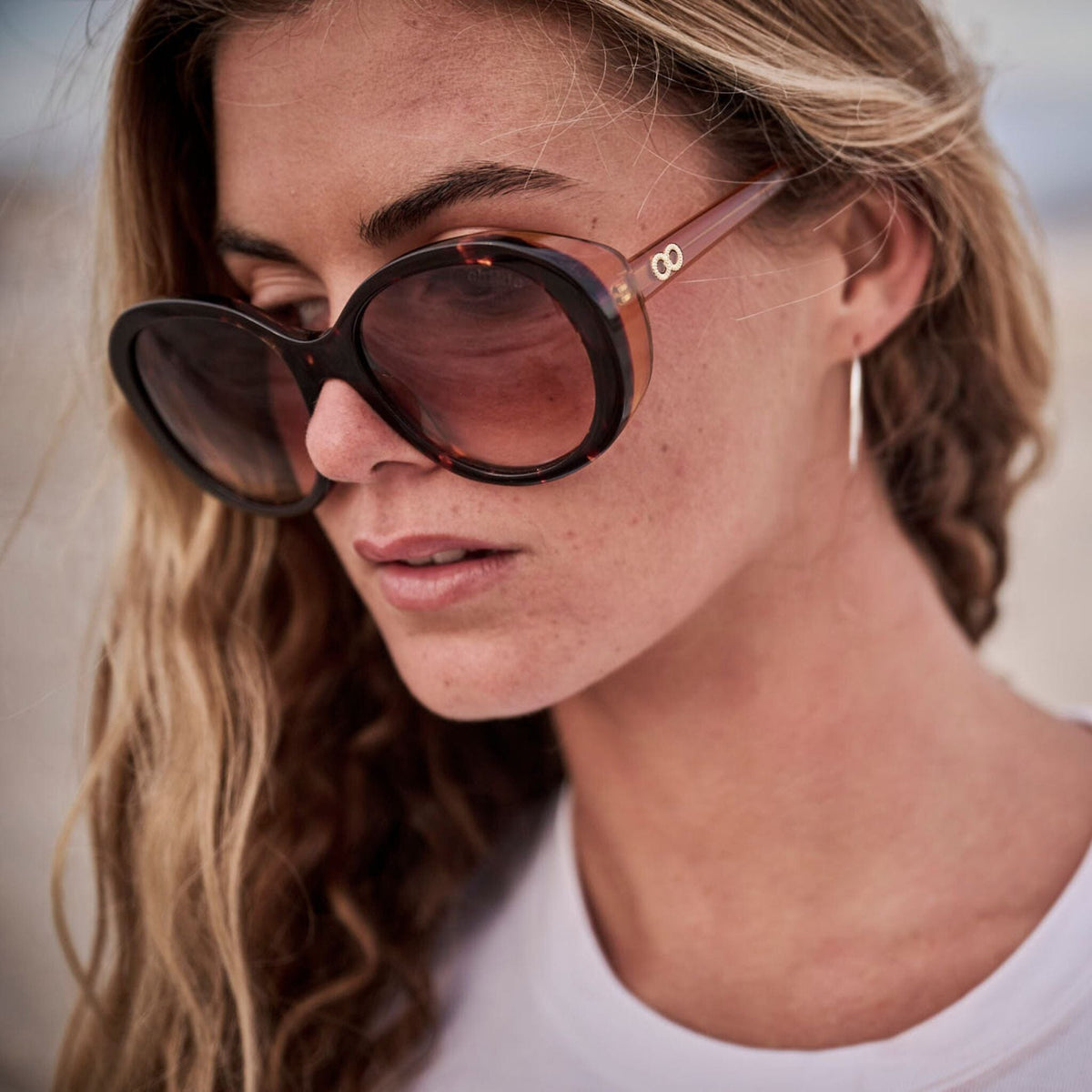 DRUMMER-2.0 Gloss Havana Tort | Rose Gradient Bio Lens