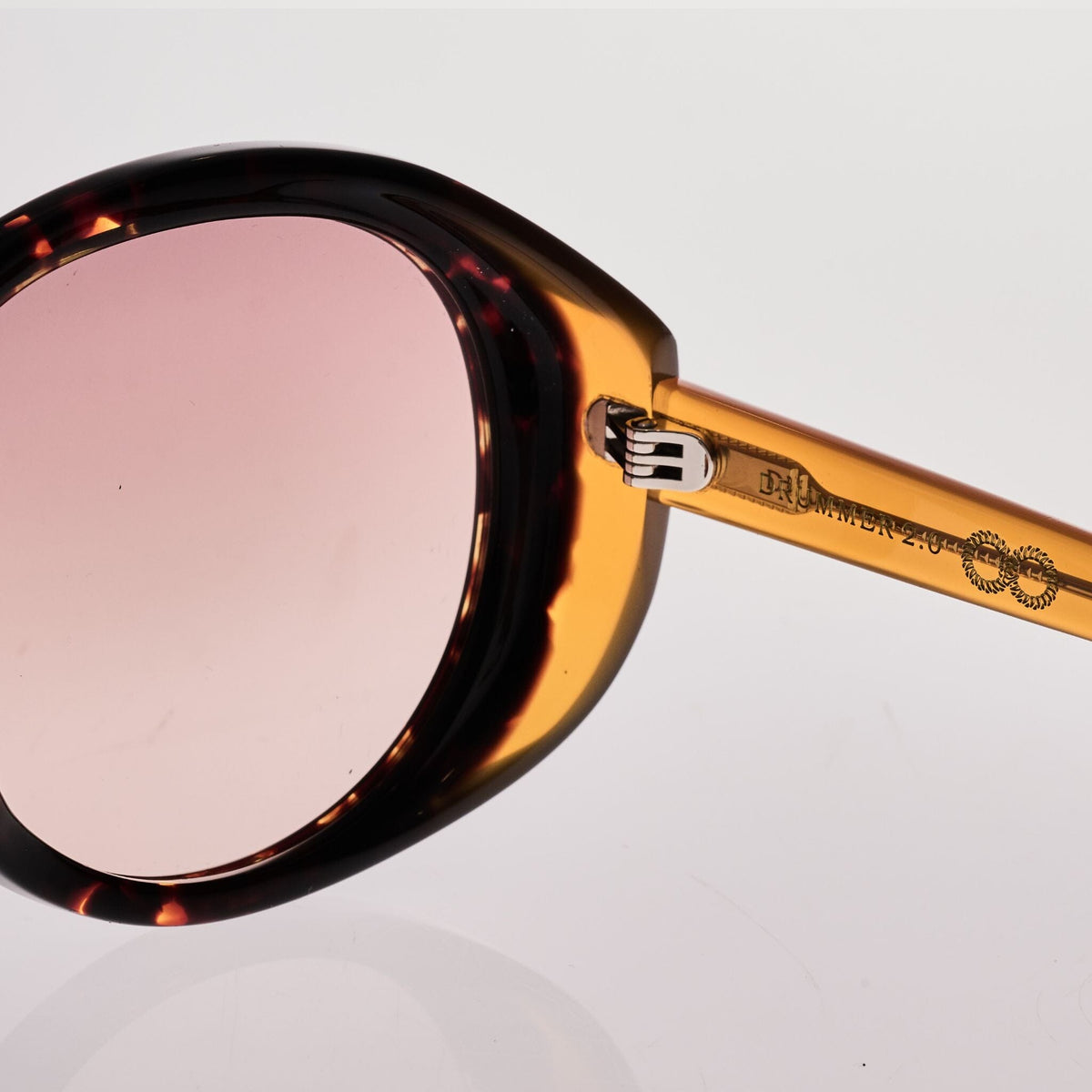 DRUMMER-2.0 Gloss Havana Tort | Rose Gradient Bio Lens