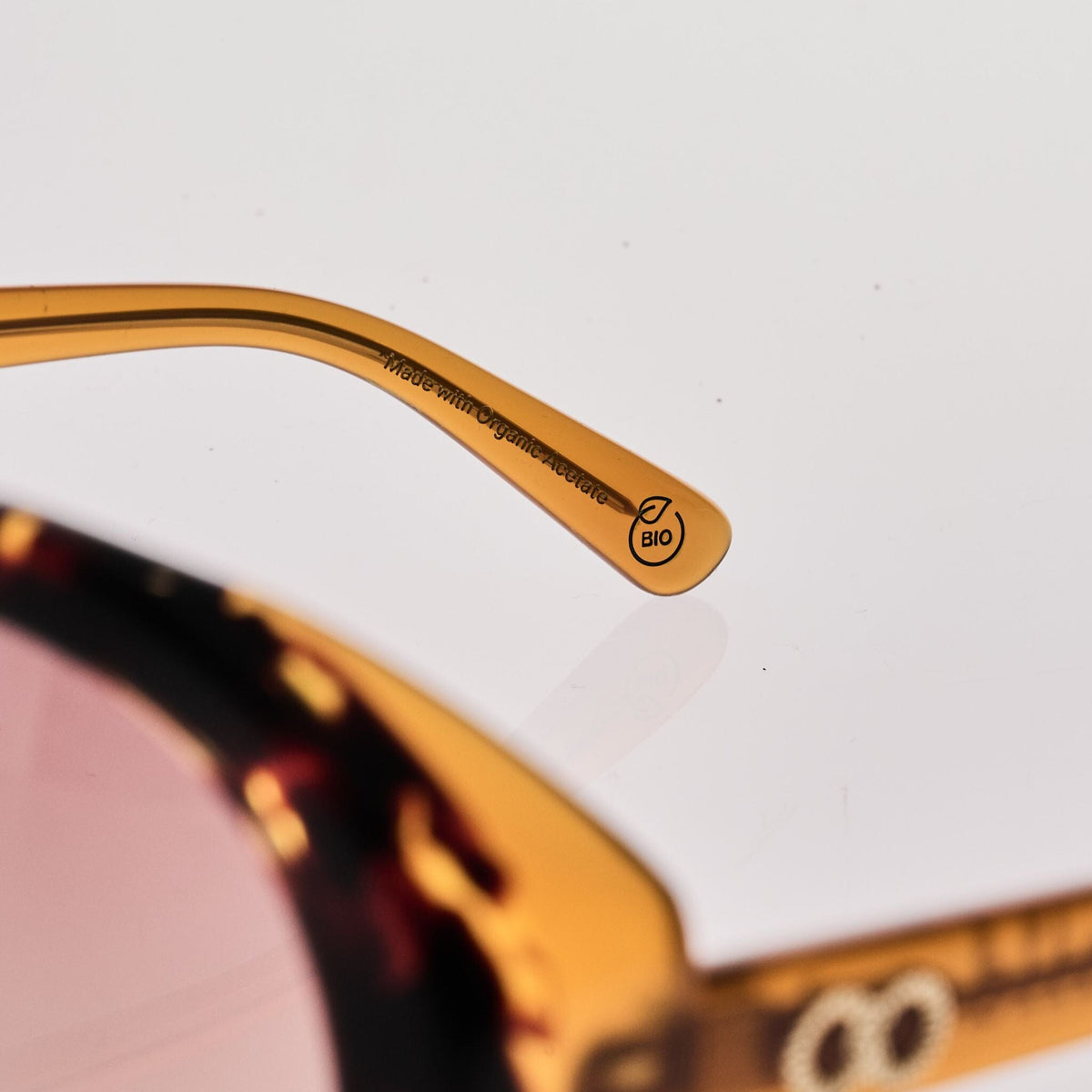 DRUMMER-2.0 Gloss Havana Tort | Rose Gradient Bio Lens
