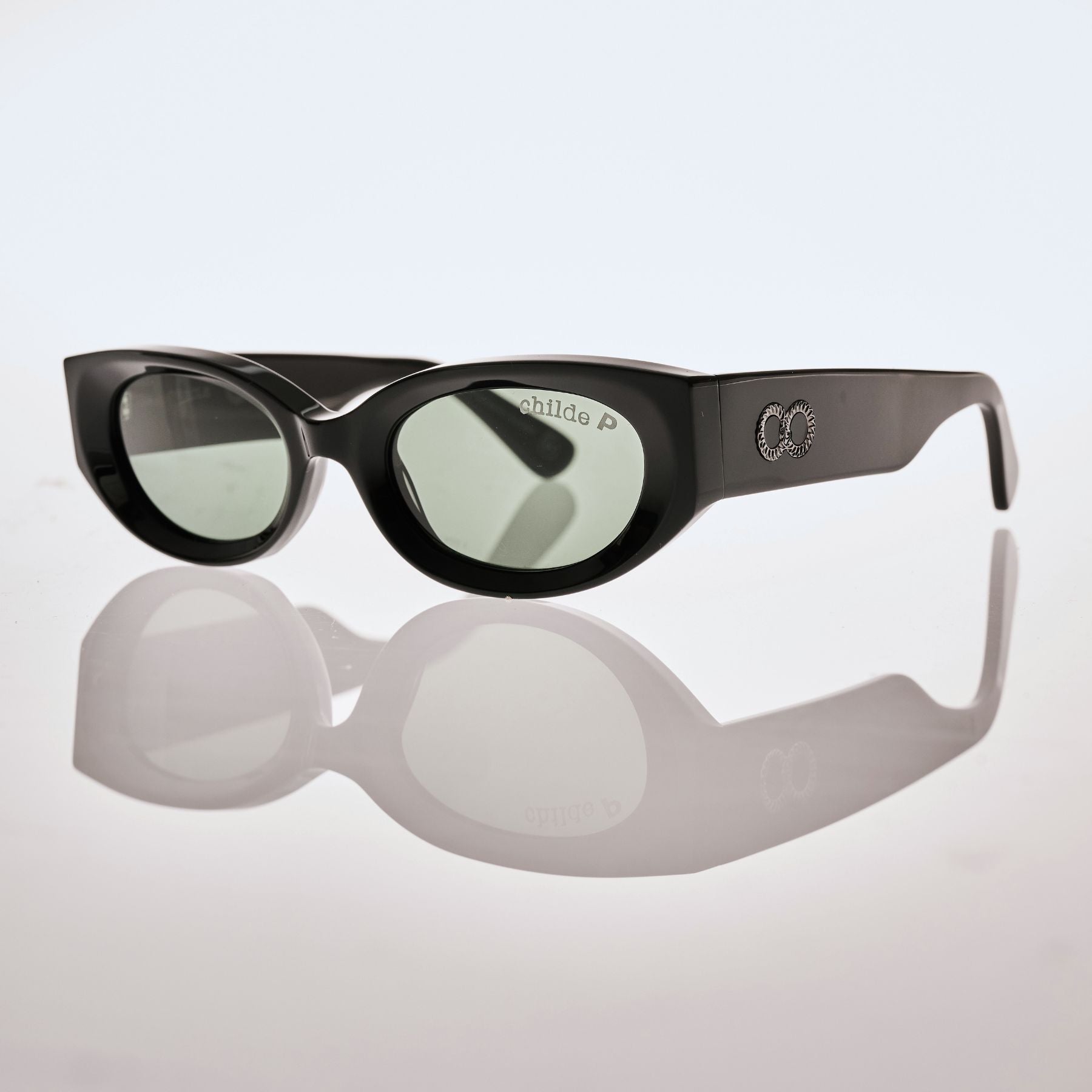 ORACLE Gloss Black | Green Polarised Bio Lens