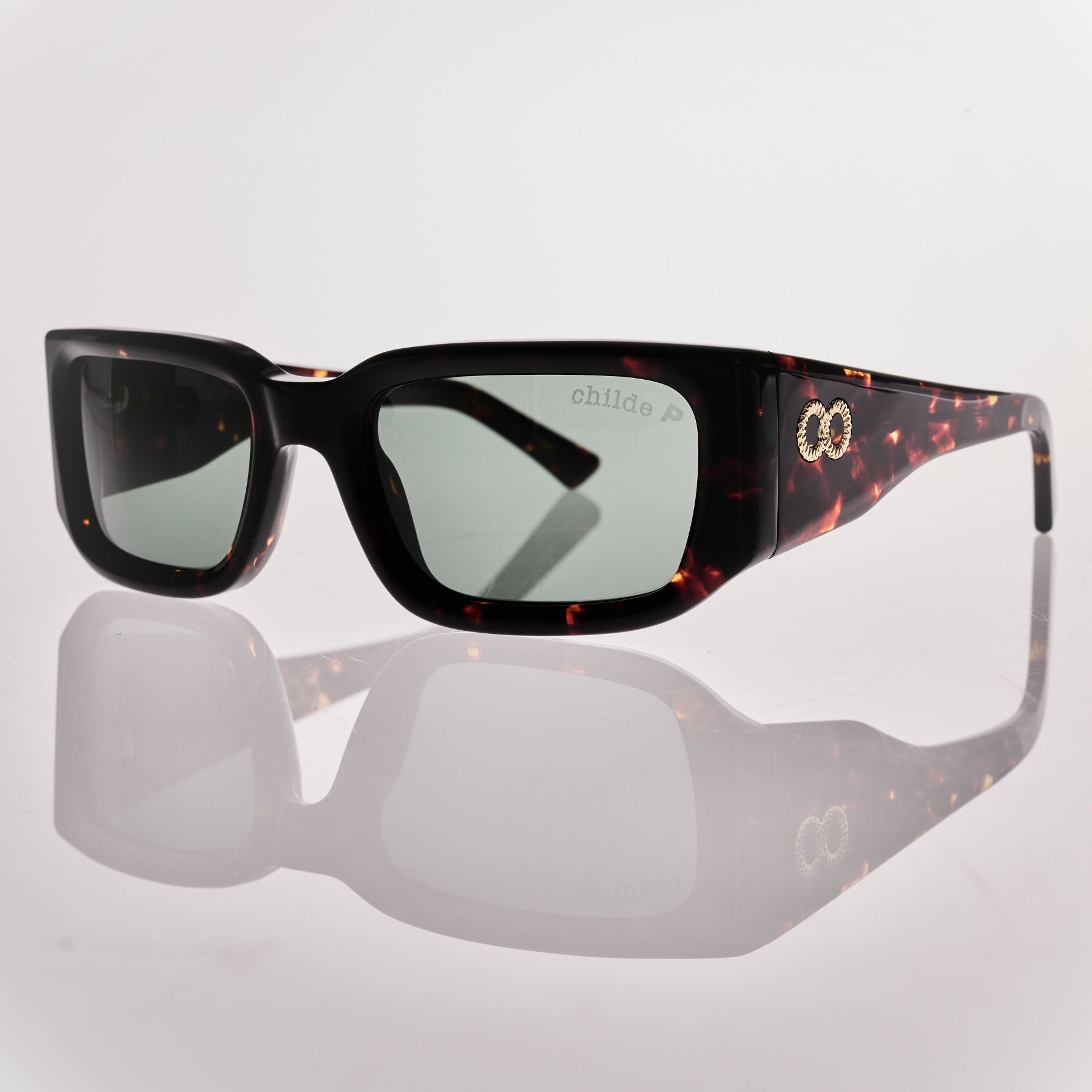 SoliTV Gloss Havana Tort | Green Polarised Bio Lens