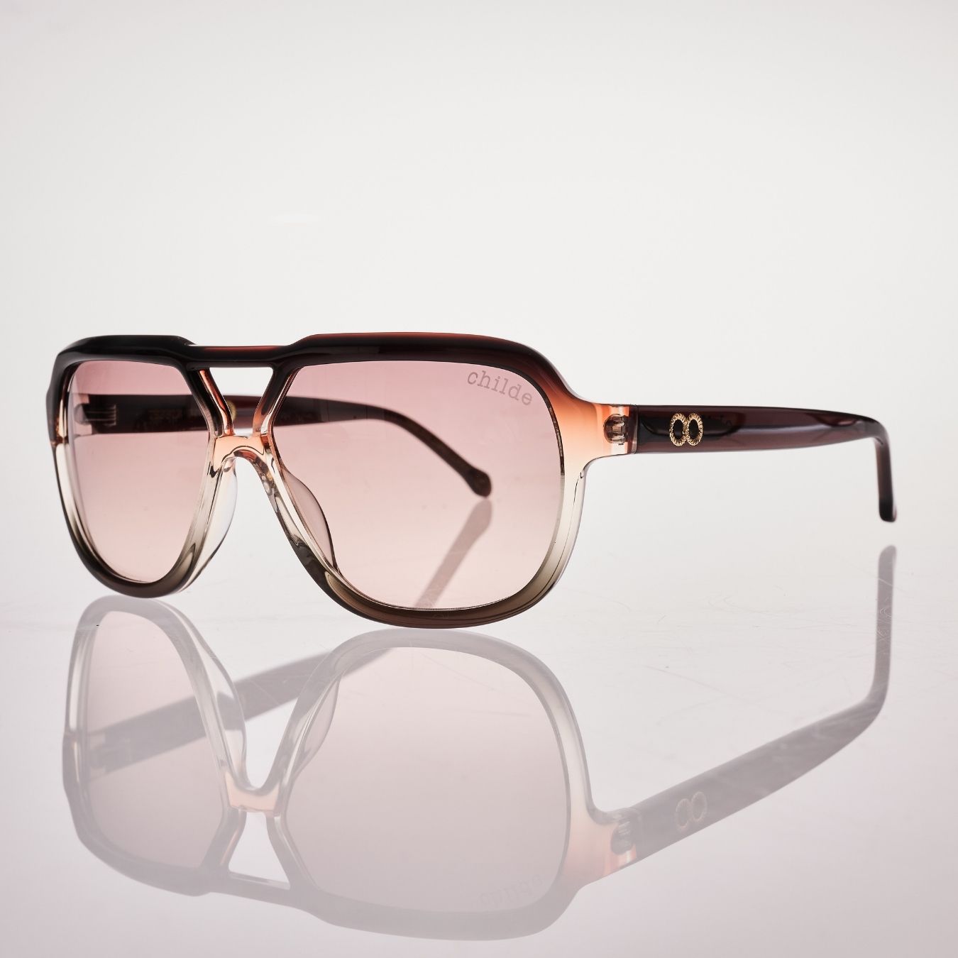 TREBLE.2.0 Brown Orange Fade | Rose Gradient Bio Lens