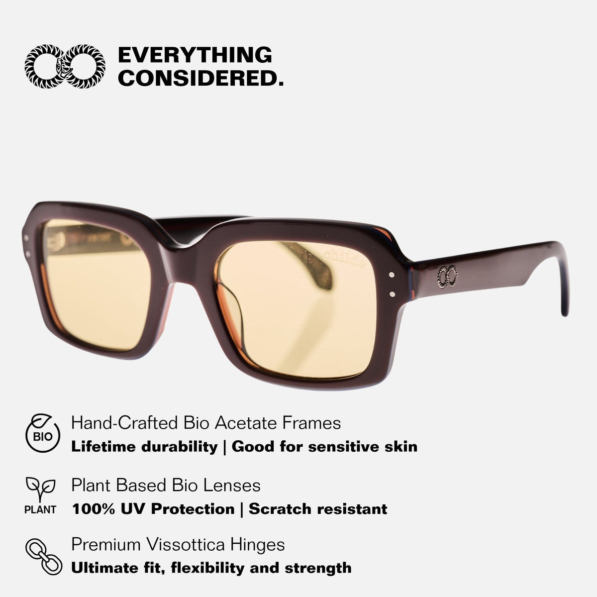 ENTRY Chocolate Sapphire | Yellow Bio Lens