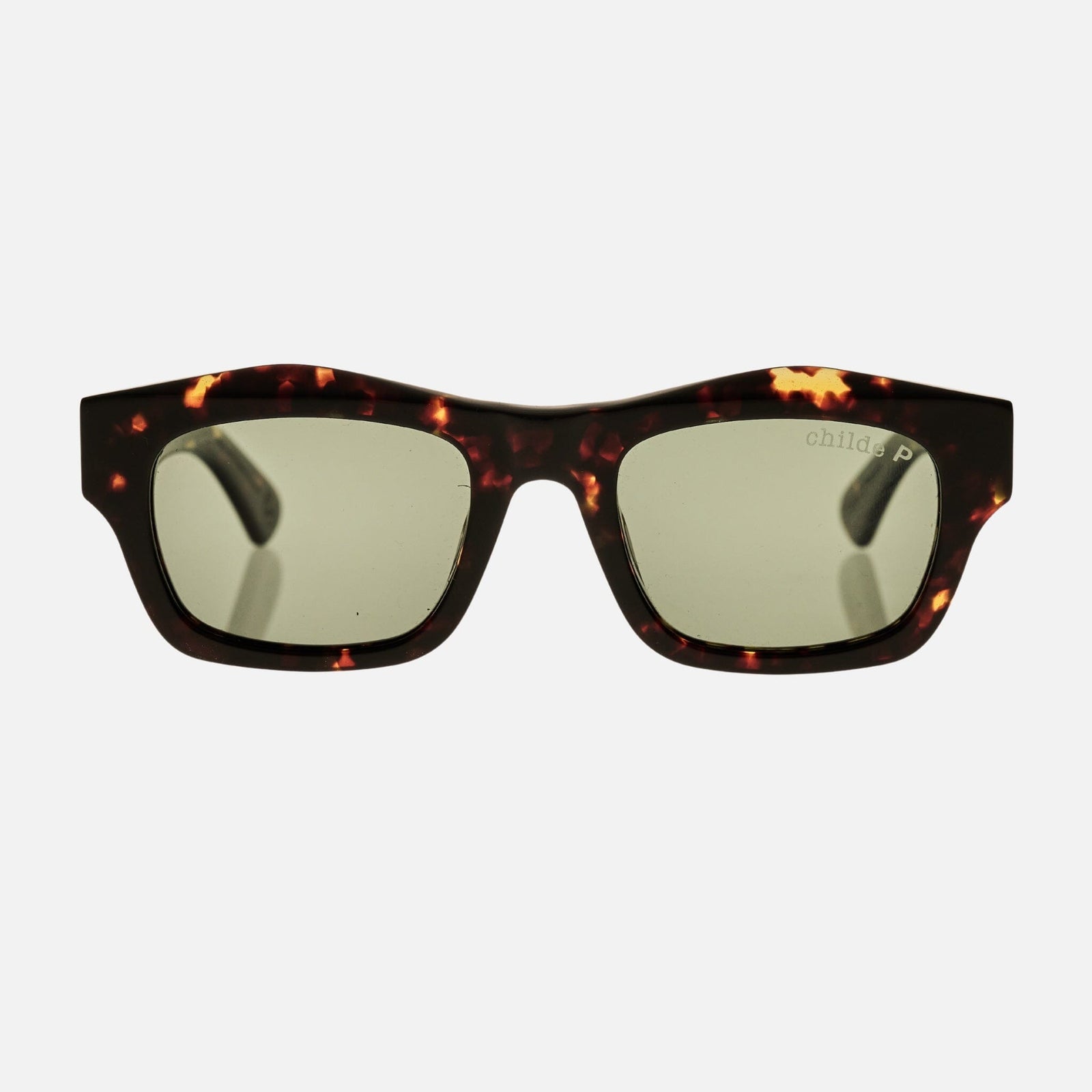FOLSOM Gloss Havana Tort | Green Polarised Bio Lens