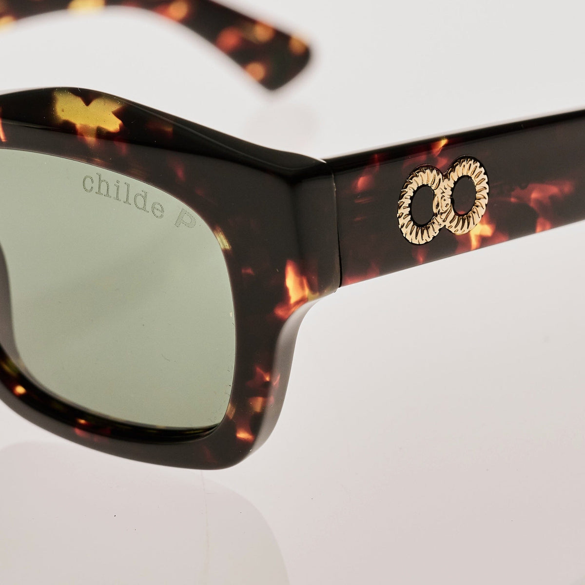 FOLSOM Gloss Havana Tort | Green Polarised Bio Lens