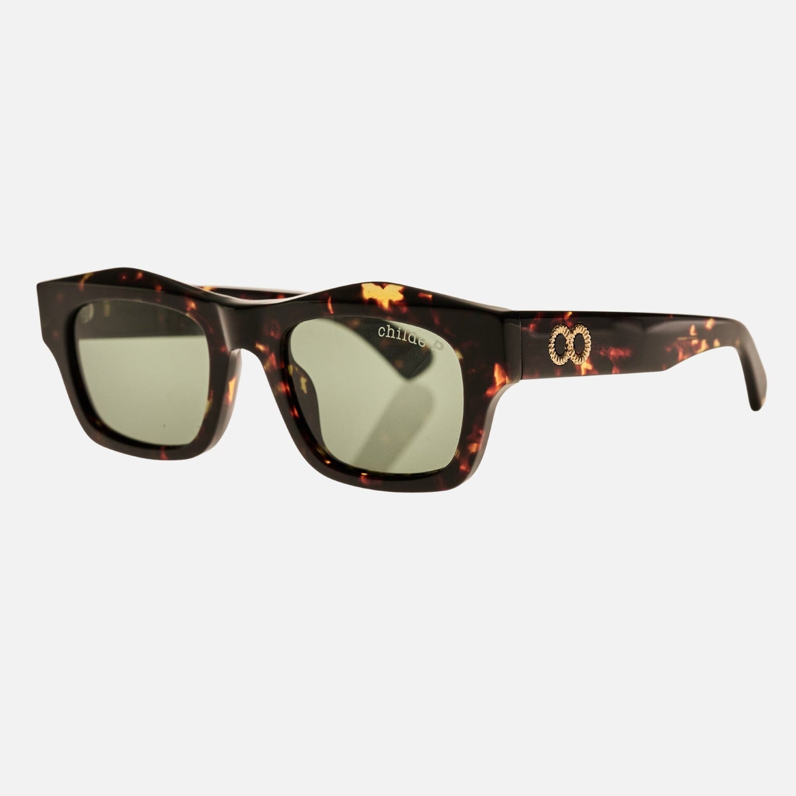 FOLSOM Gloss Havana Tort | Green Polarised Bio Lens