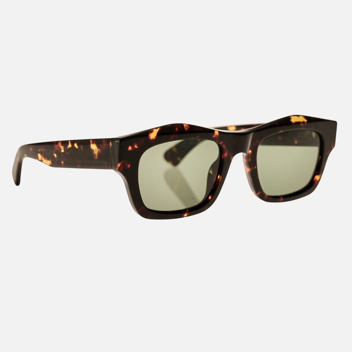 FOLSOM Gloss Havana Tort | Green Polarised Bio Lens