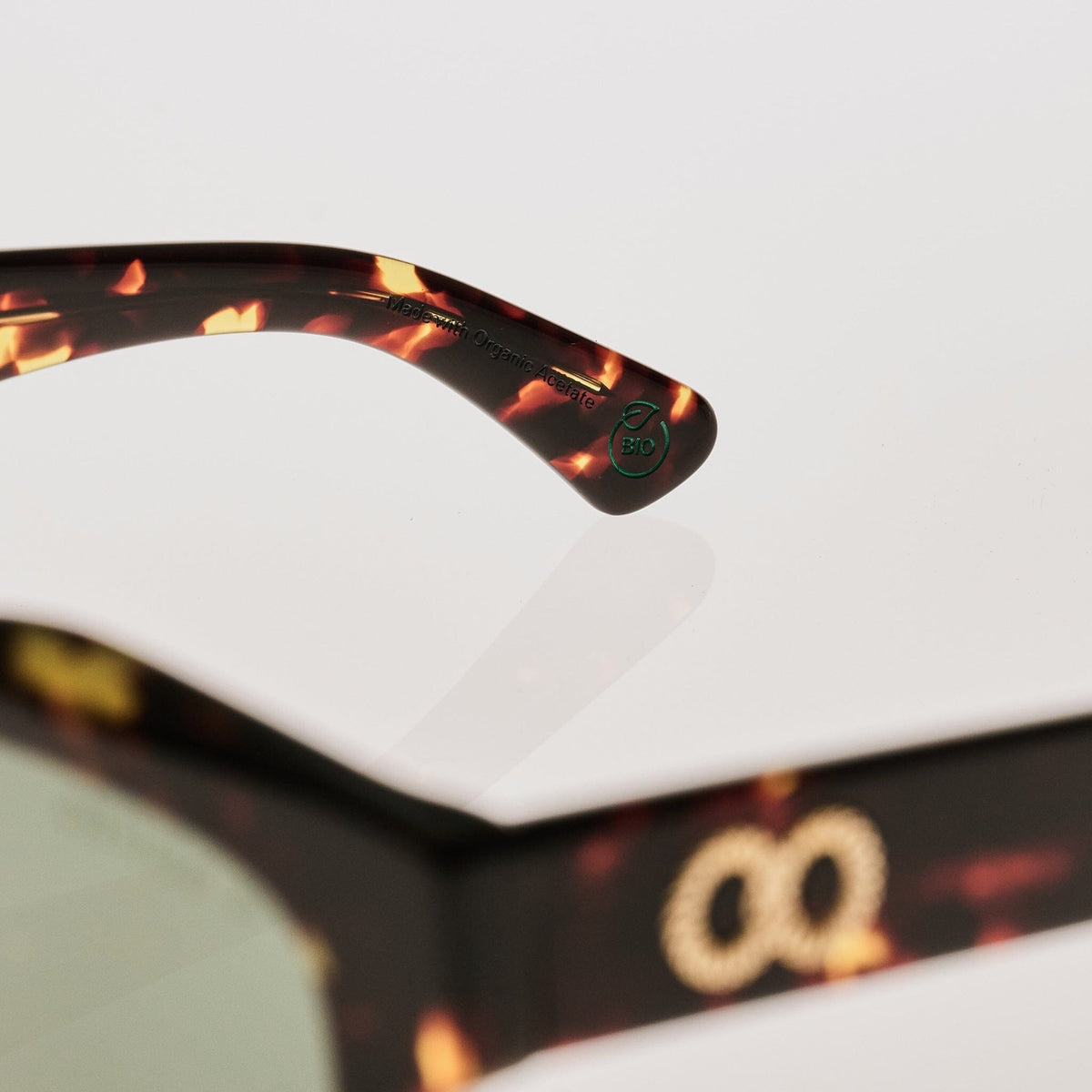 FOLSOM Gloss Havana Tort | Green Polarised Bio Lens