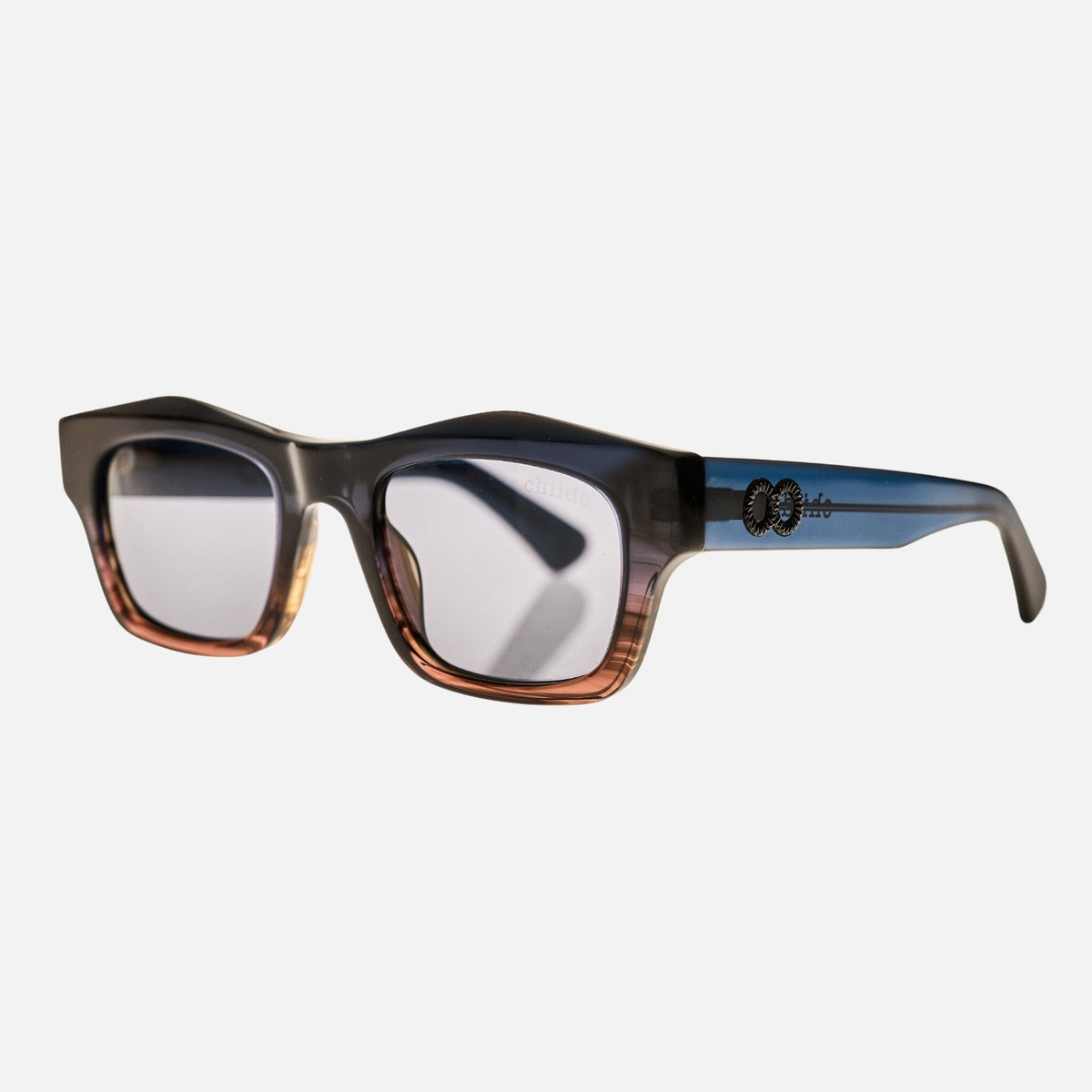 FOLSOM Bio-Acetate Sunset Blue Gradient | Grey Bio Lens