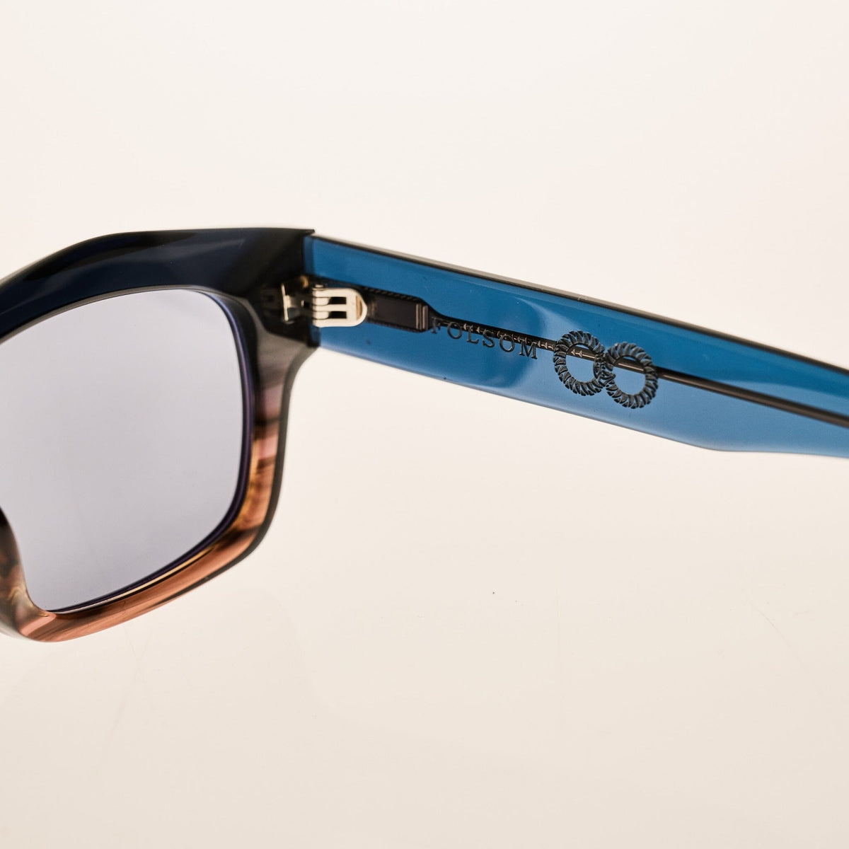 FOLSOM Bio-Acetate Sunset Blue Gradient | Grey Bio Lens