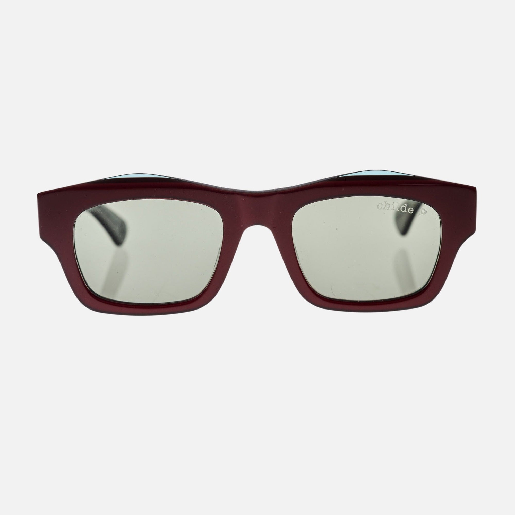 FOLSOM Bio-Acetate Tri Tone Ruby Green | Green Polarised Lens