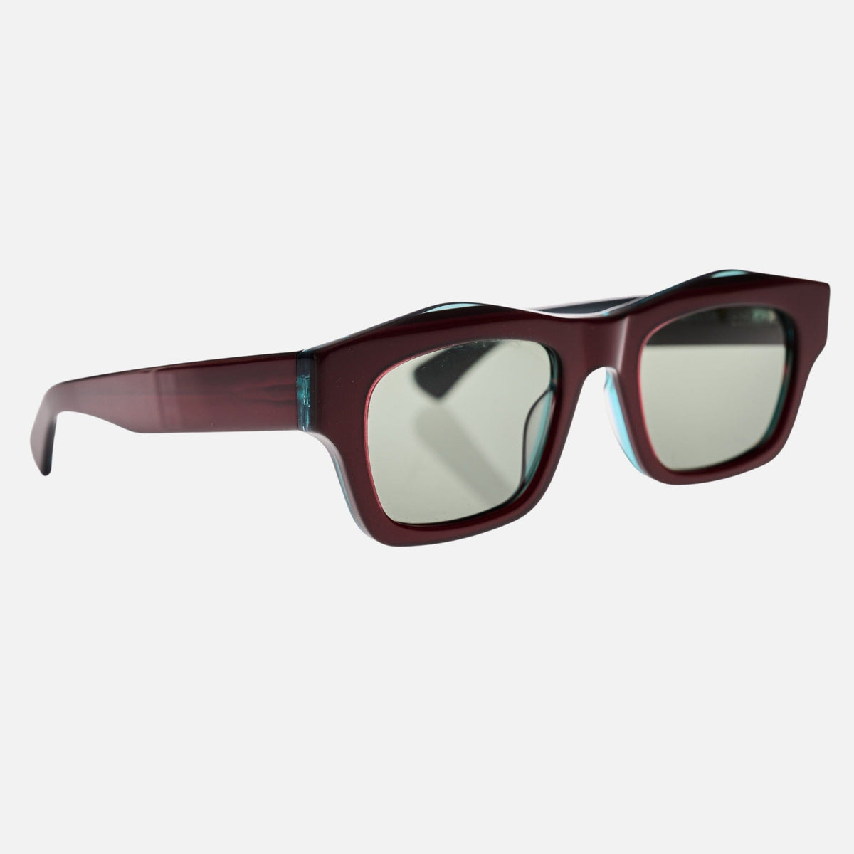 FOLSOM Bio-Acetate Tri Tone Ruby Green | Green Polarised Lens