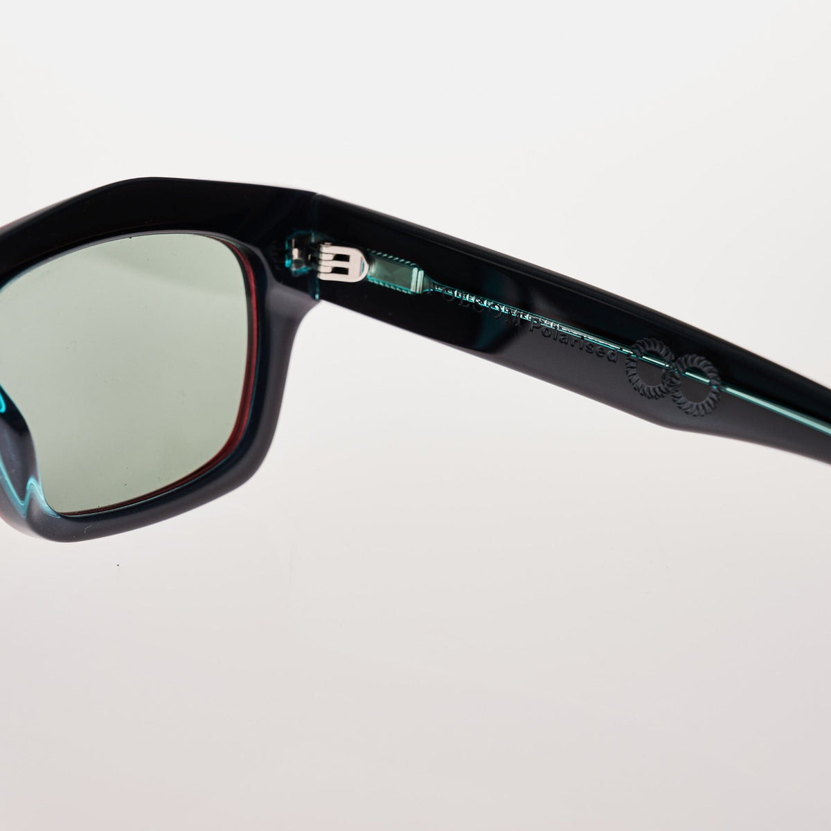 FOLSOM Bio-Acetate Tri Tone Ruby Green | Green Polarised Lens