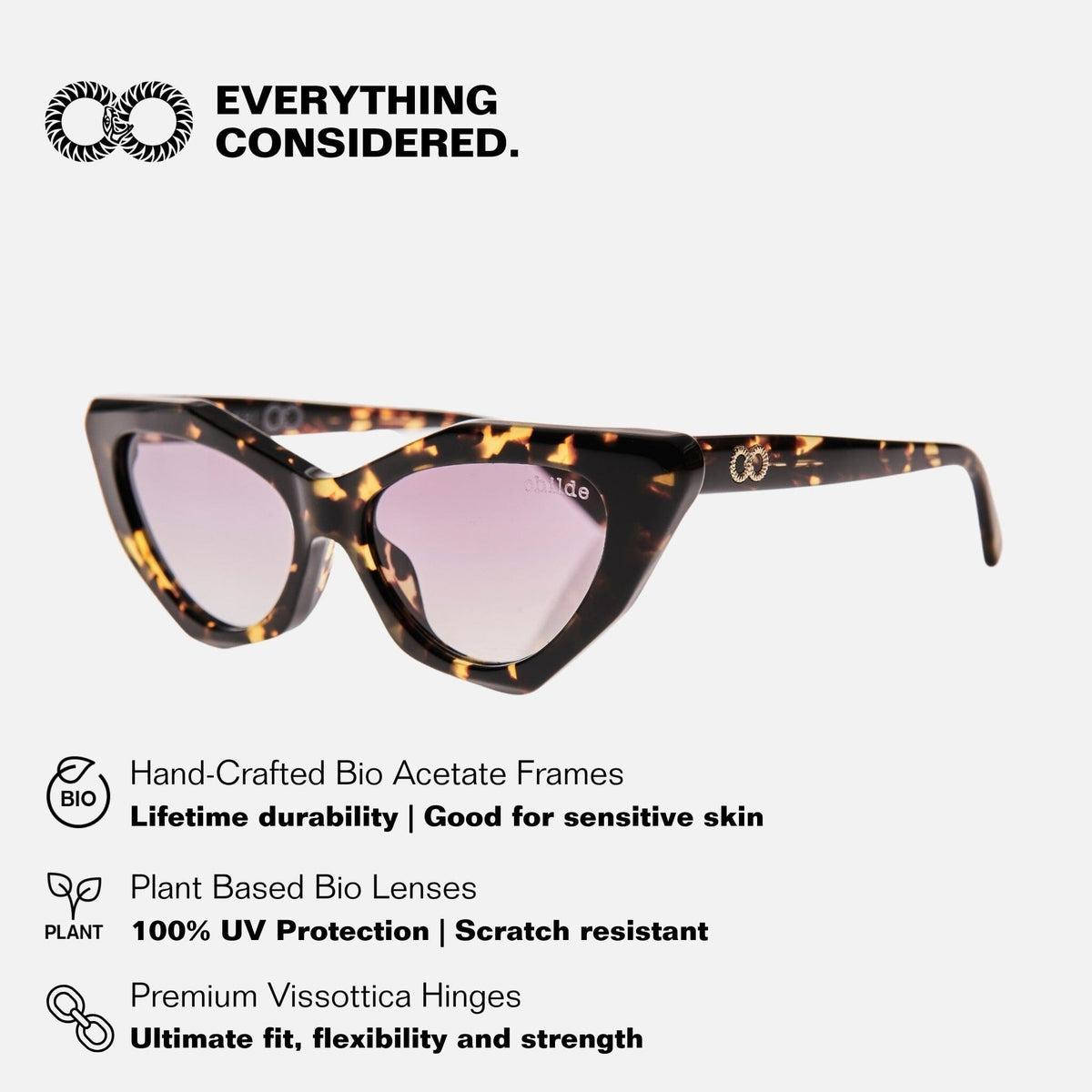 MOOKHI Bio-Acetate Gloss Tort | Amber Gradient Bio Lens