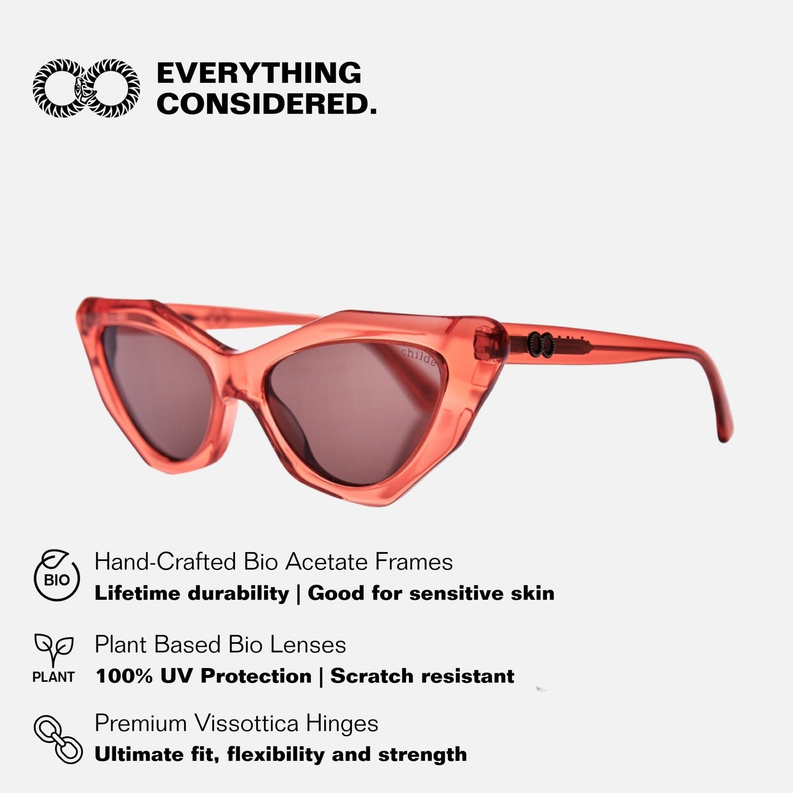 MOOKHI Bio-Acetate Translucent Red | Amber Bio Lens