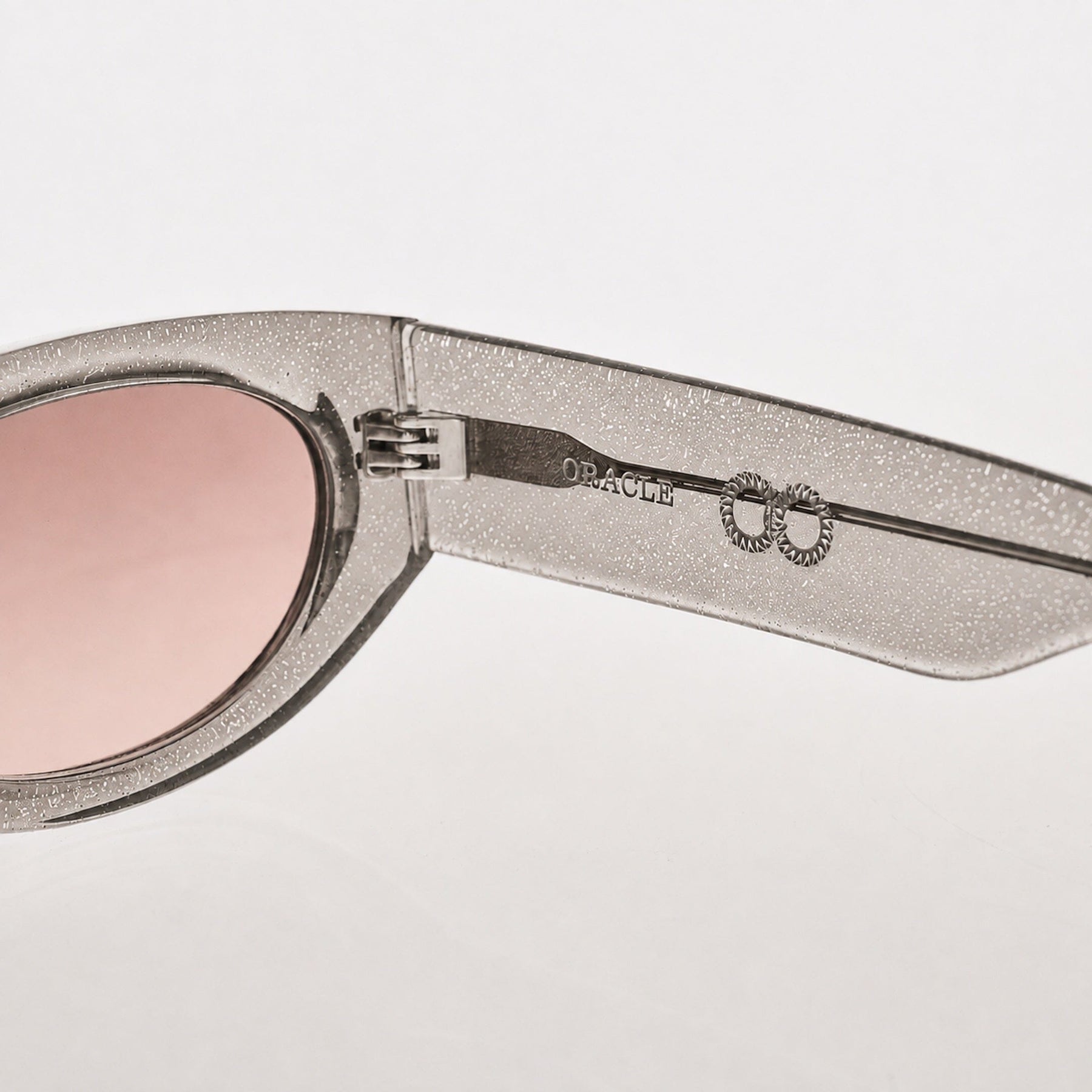 ORACLE Silver Glitter | Blue Chrome Rose Lens