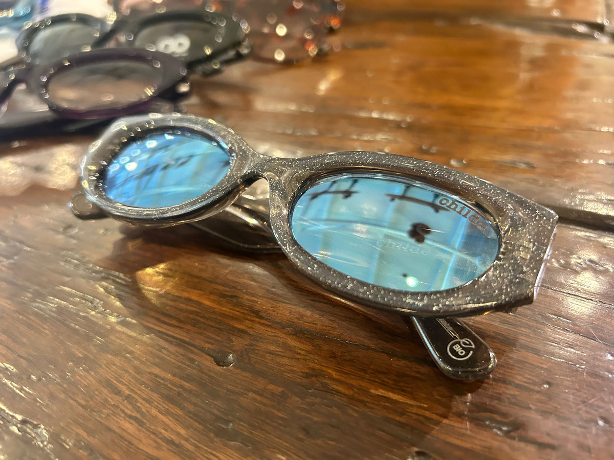 ORACLE Silver Glitter | Blue Chrome Rose Lens