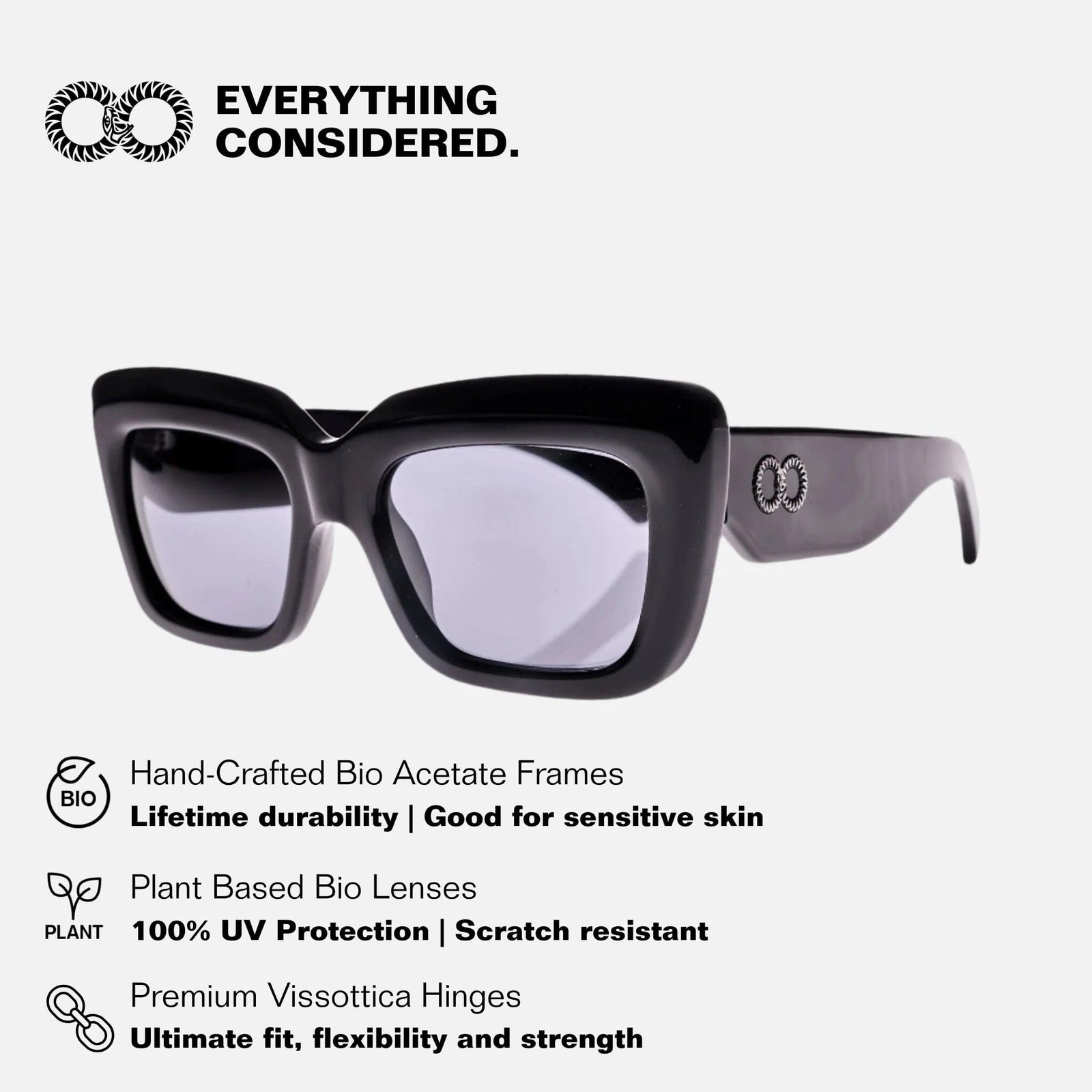 SIREN Gloss Black | Grey Bio Lens