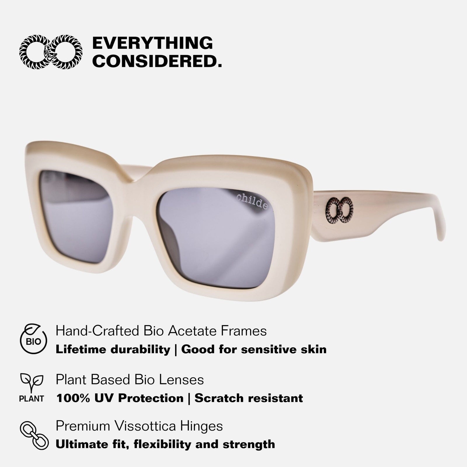 SIREN Pearl White Silver | Grey Bio Lens