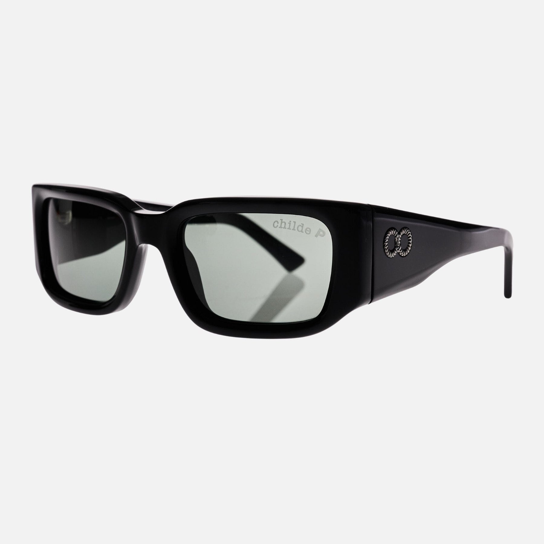 SoliTV Gloss Black | Green Polarised Bio Lens