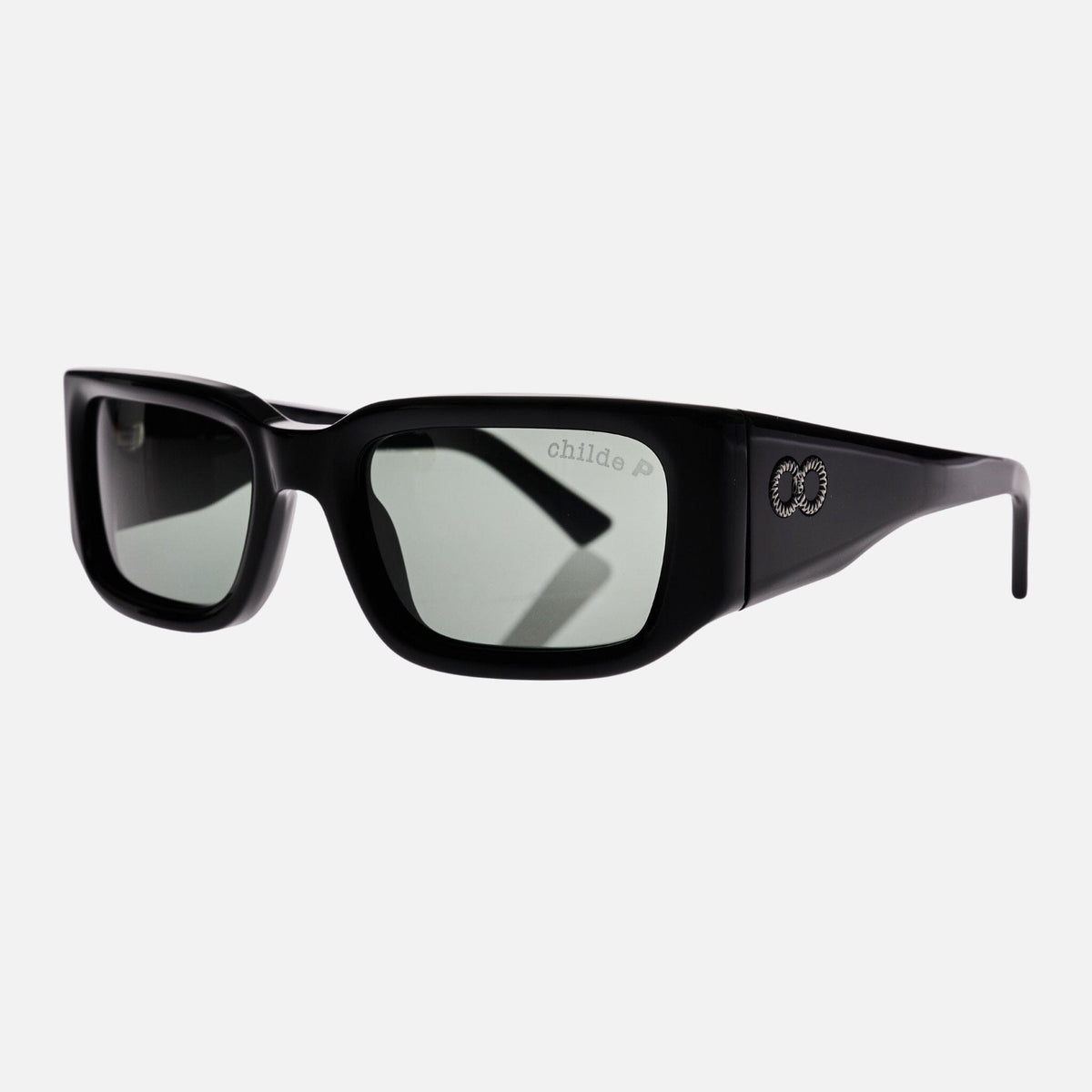 SoliTV Gloss Black | Green Polarised Bio Lens