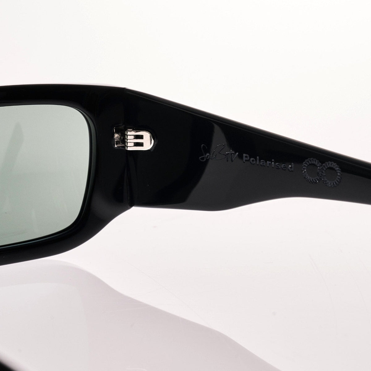 SoliTV Gloss Black | Green Polarised Bio Lens