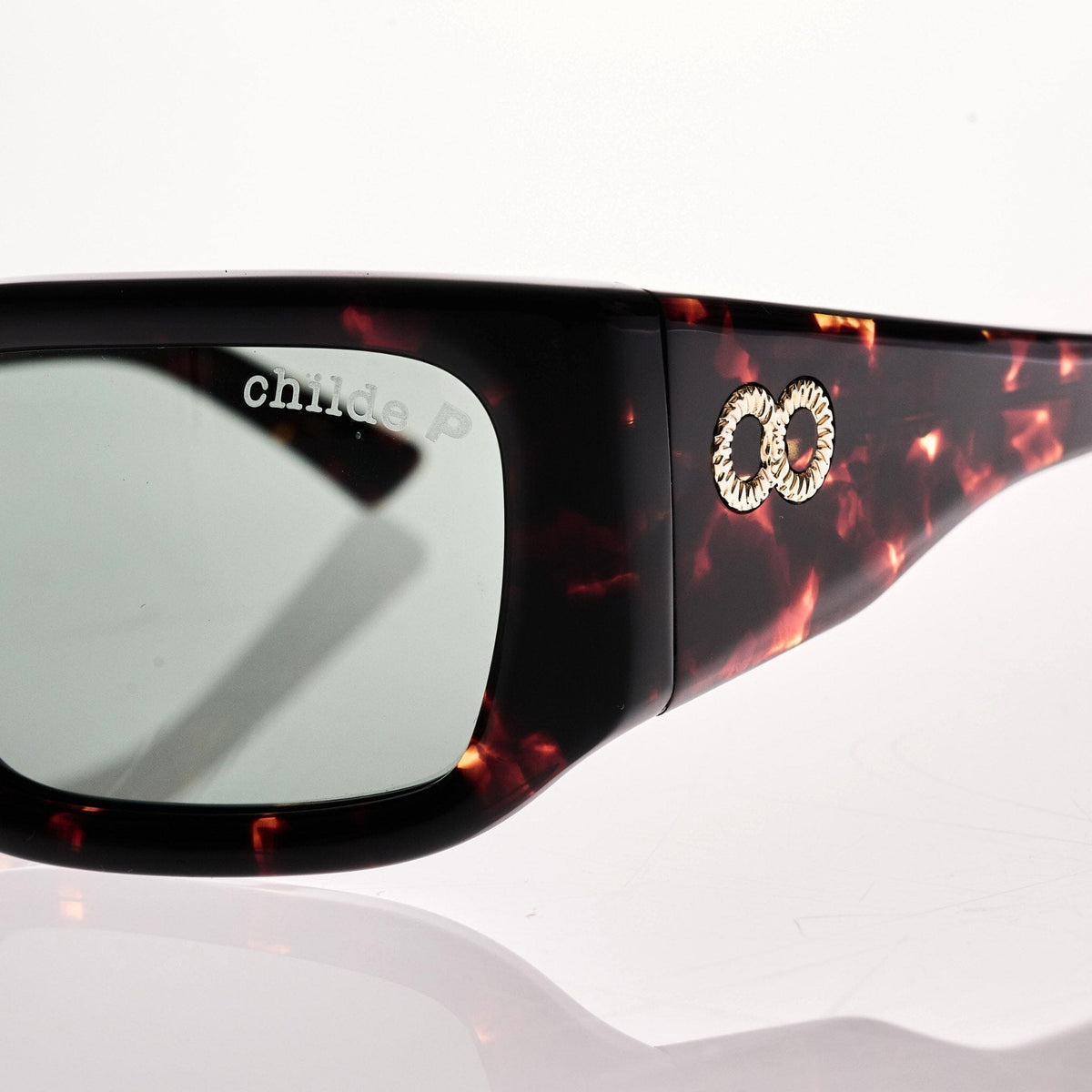 SoliTV Gloss Havana Tort | Green Polarised Bio Lens