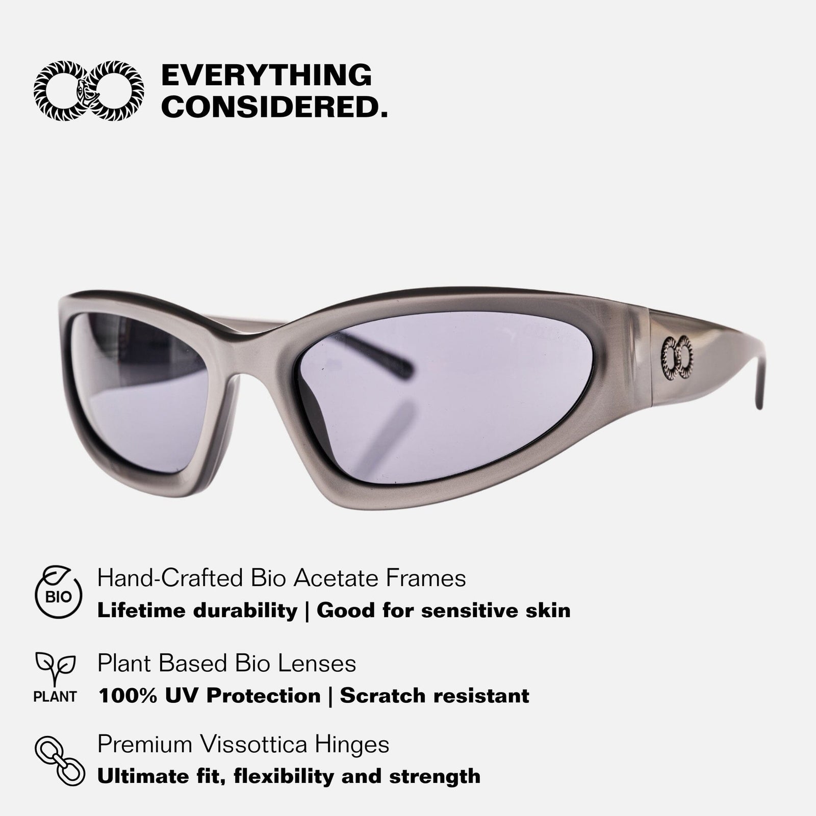 TOMB Chrome | Grey Bio Lens