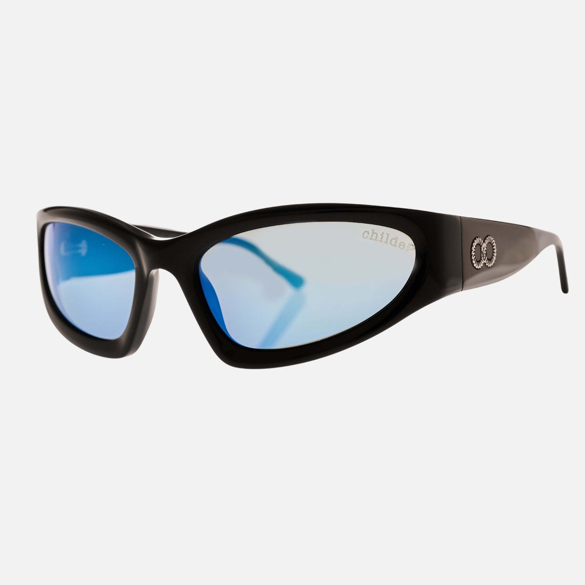 TOMB Gloss Black | Blue Chrome Polarised Bio Lens