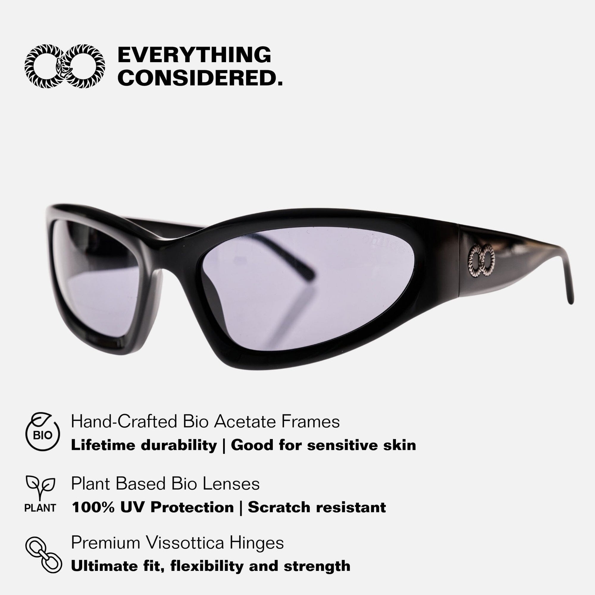 TOMB Gloss Black | Grey Bio Lens
