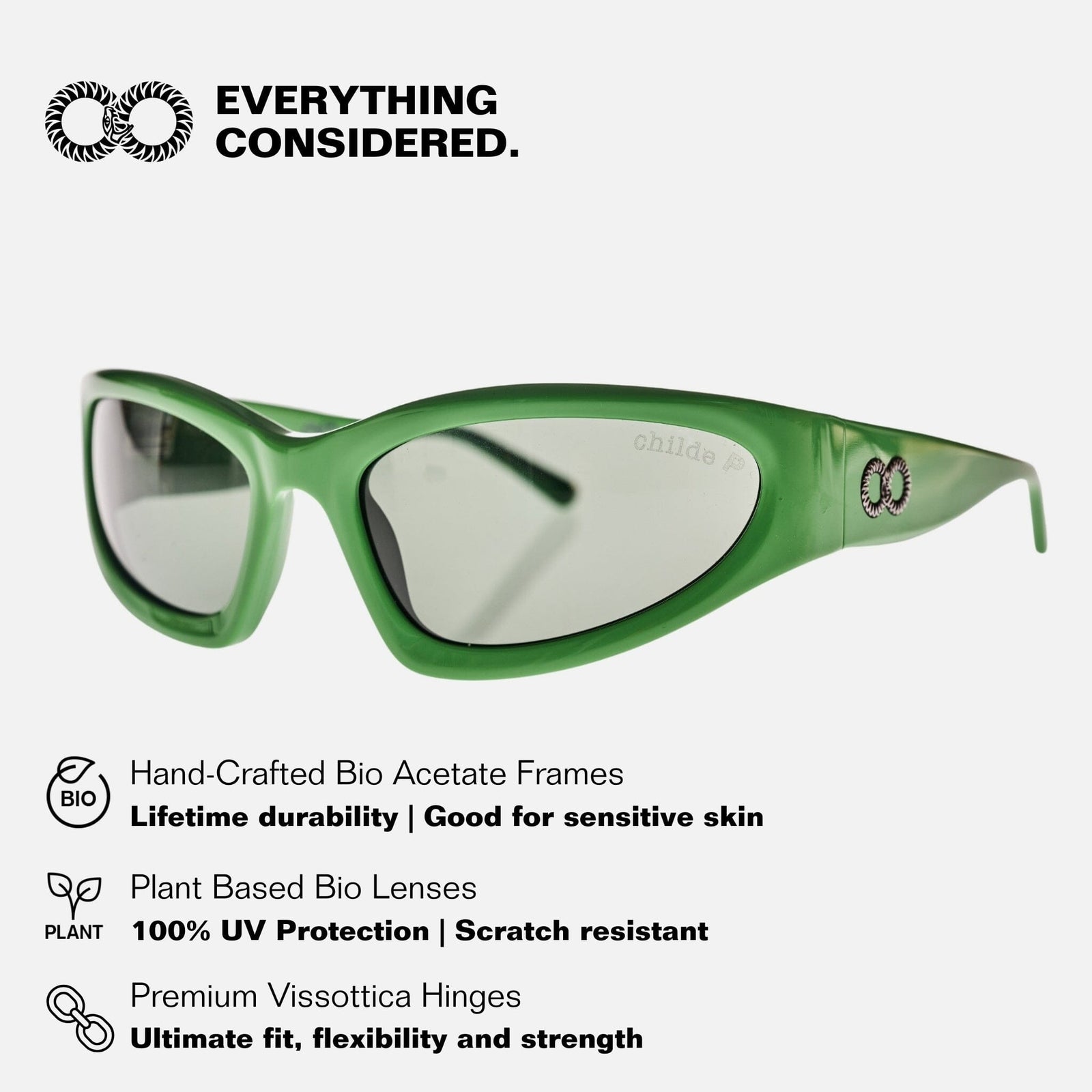 TOMB Papaya Green | Green Polarised Bio Lens